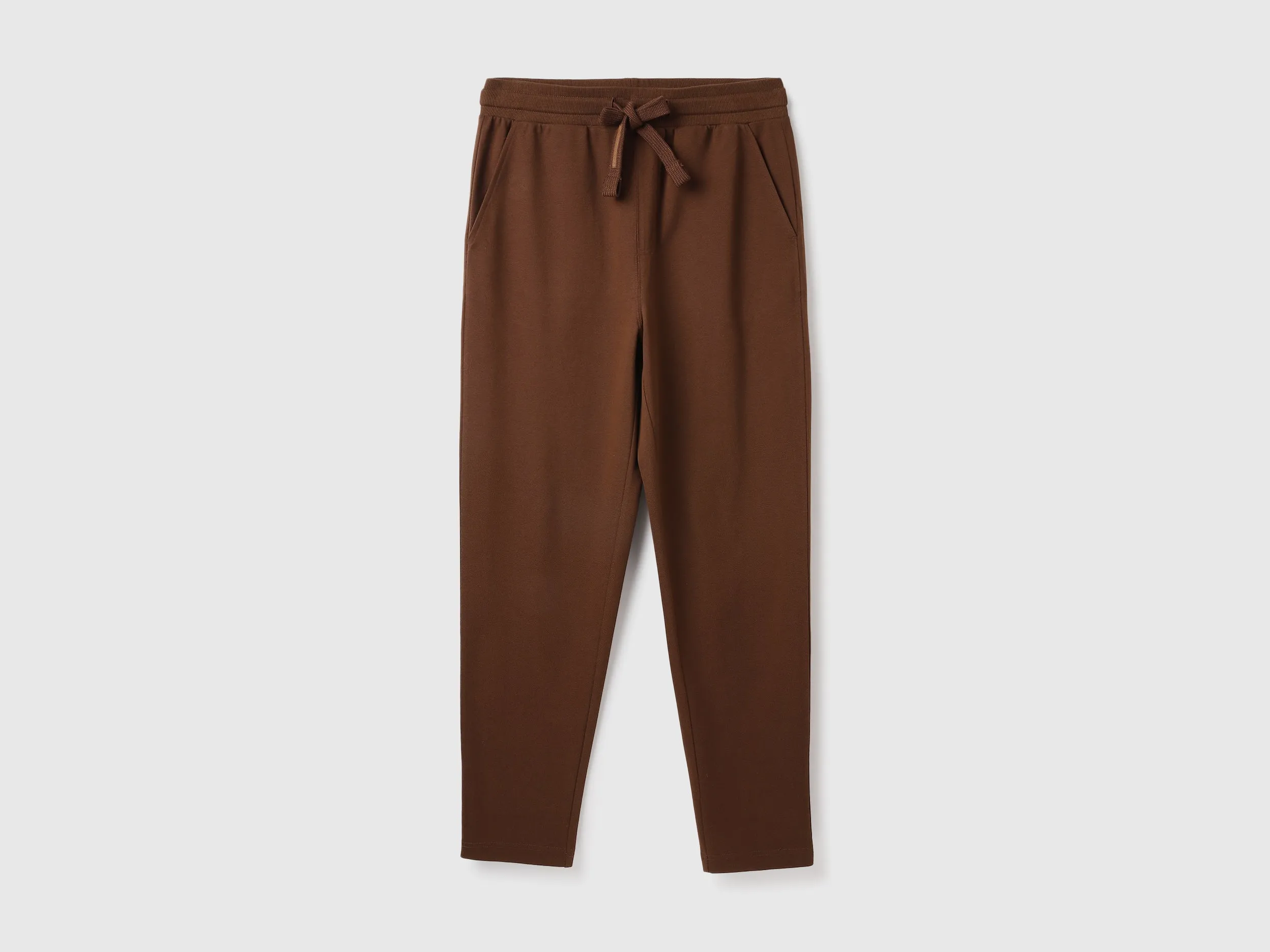 Solid Relaxed Fit Trousers