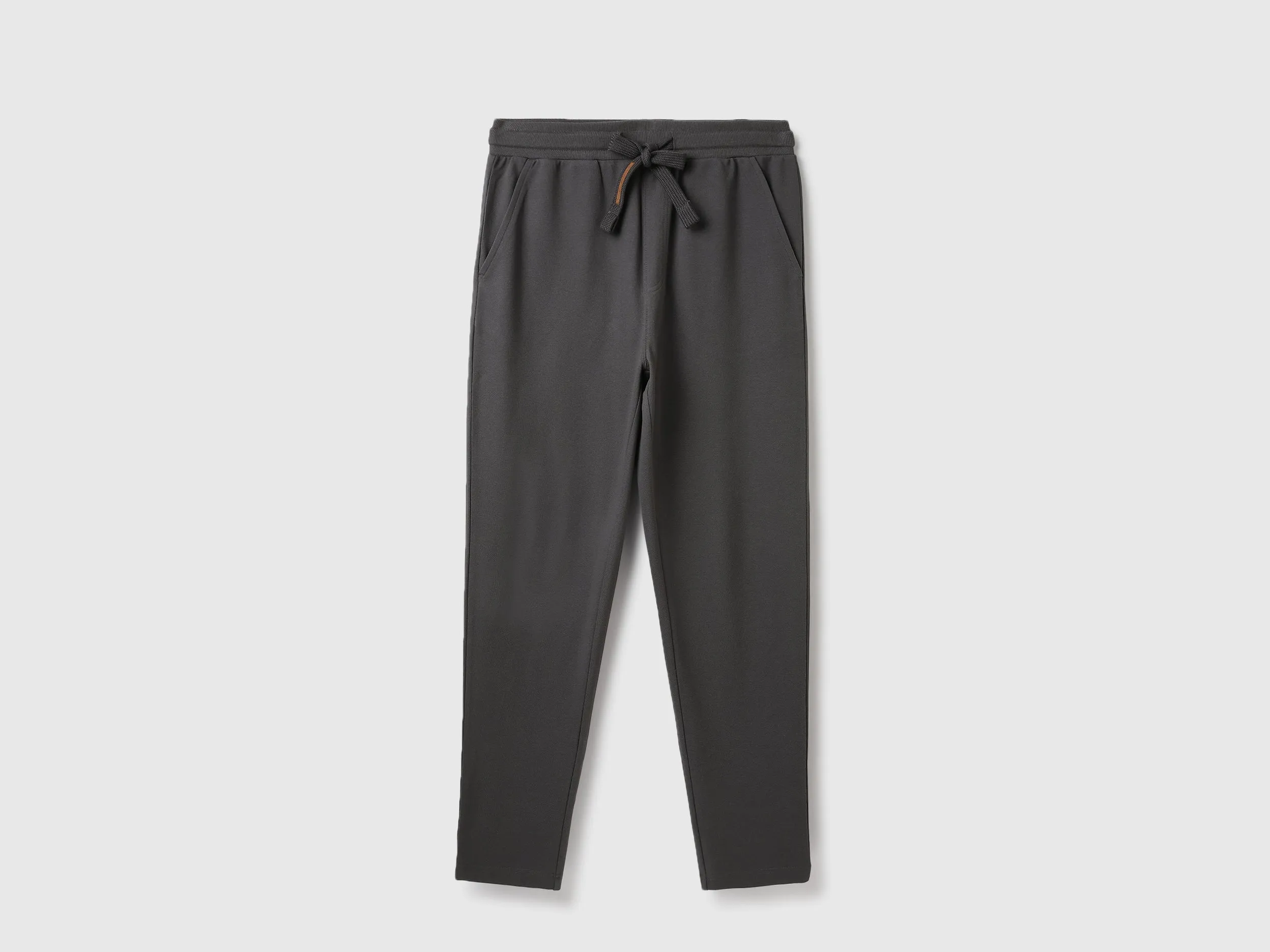 Solid Relaxed Fit Trousers