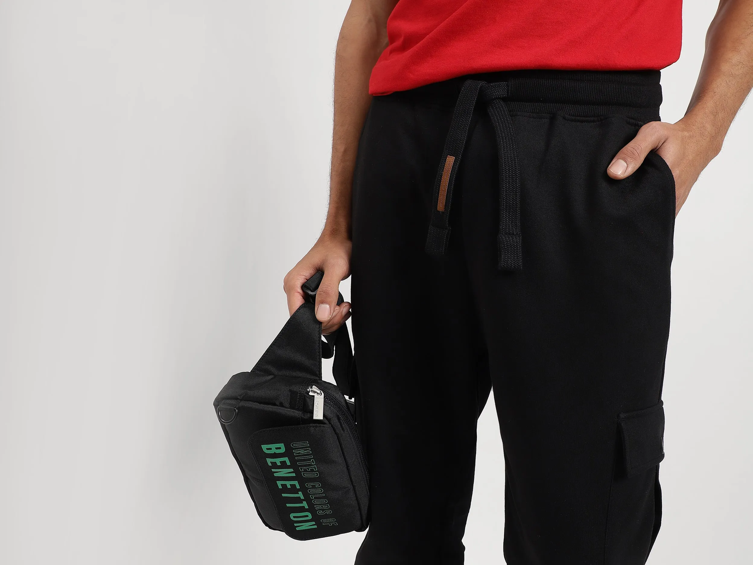 Solid Relaxed Fit Trousers