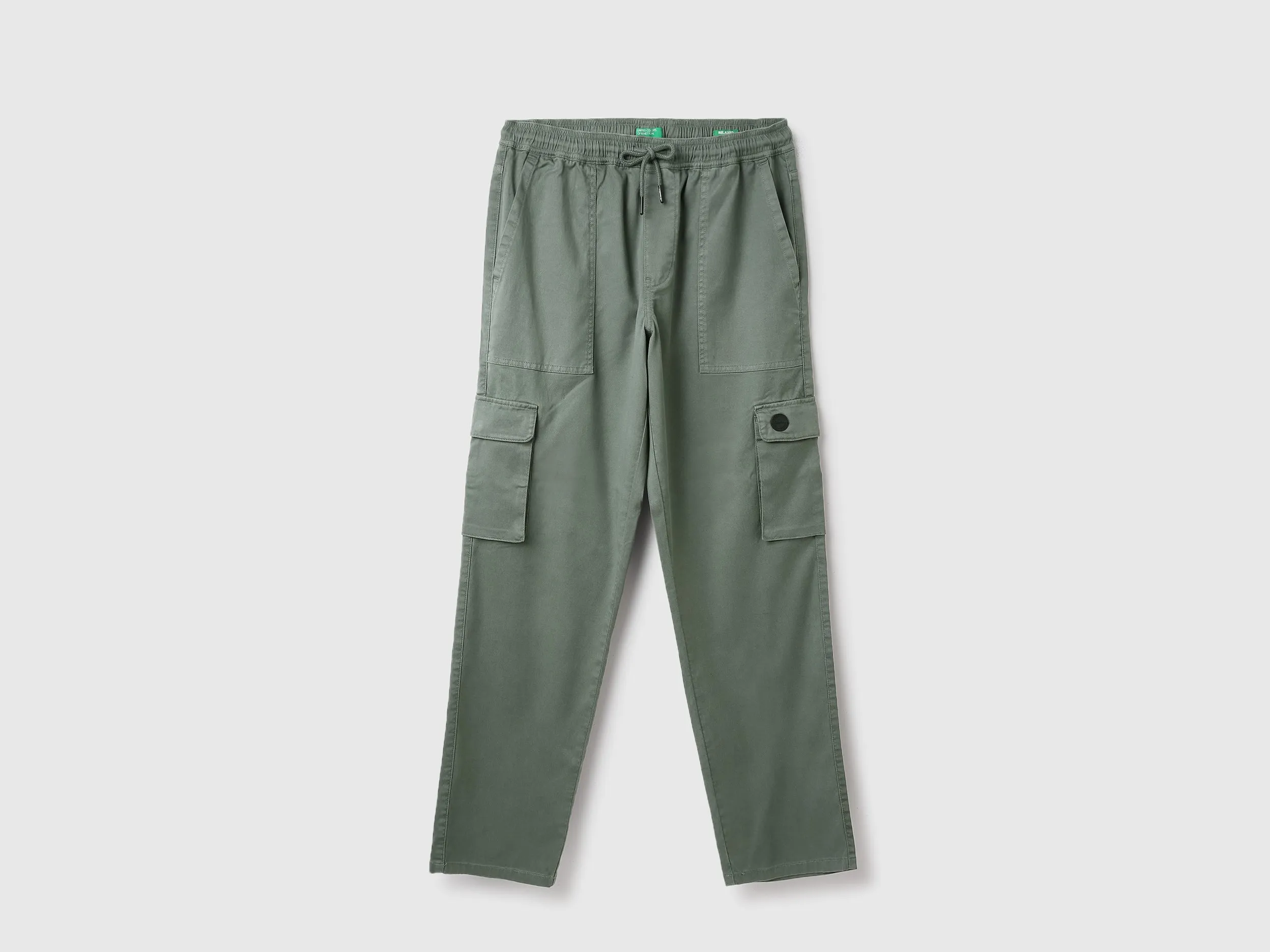 Solid Relaxed Fit Trousers