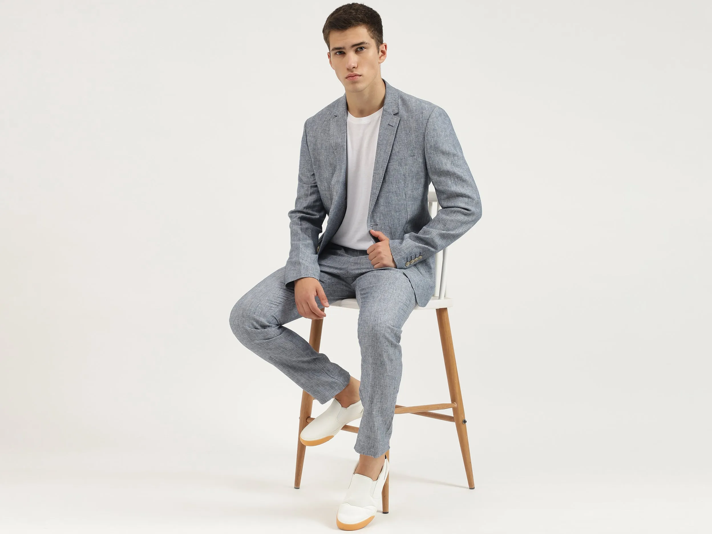 Solid Relaxed Fit Trousers