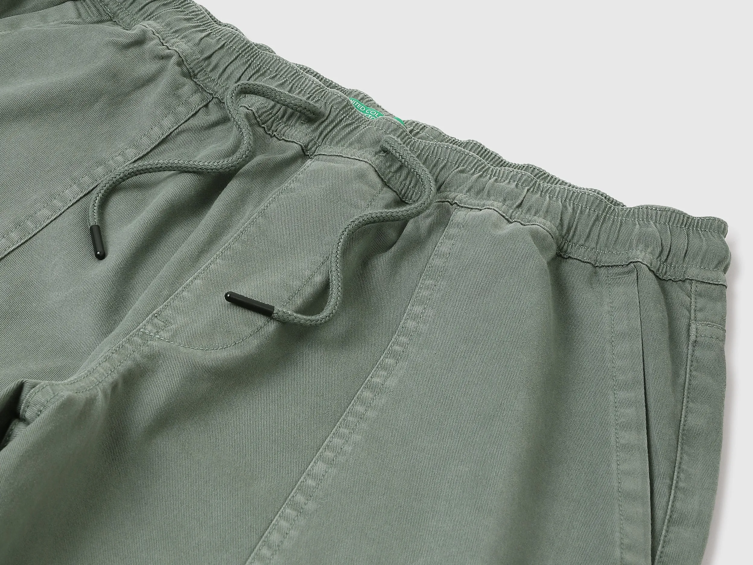 Solid Relaxed Fit Trousers