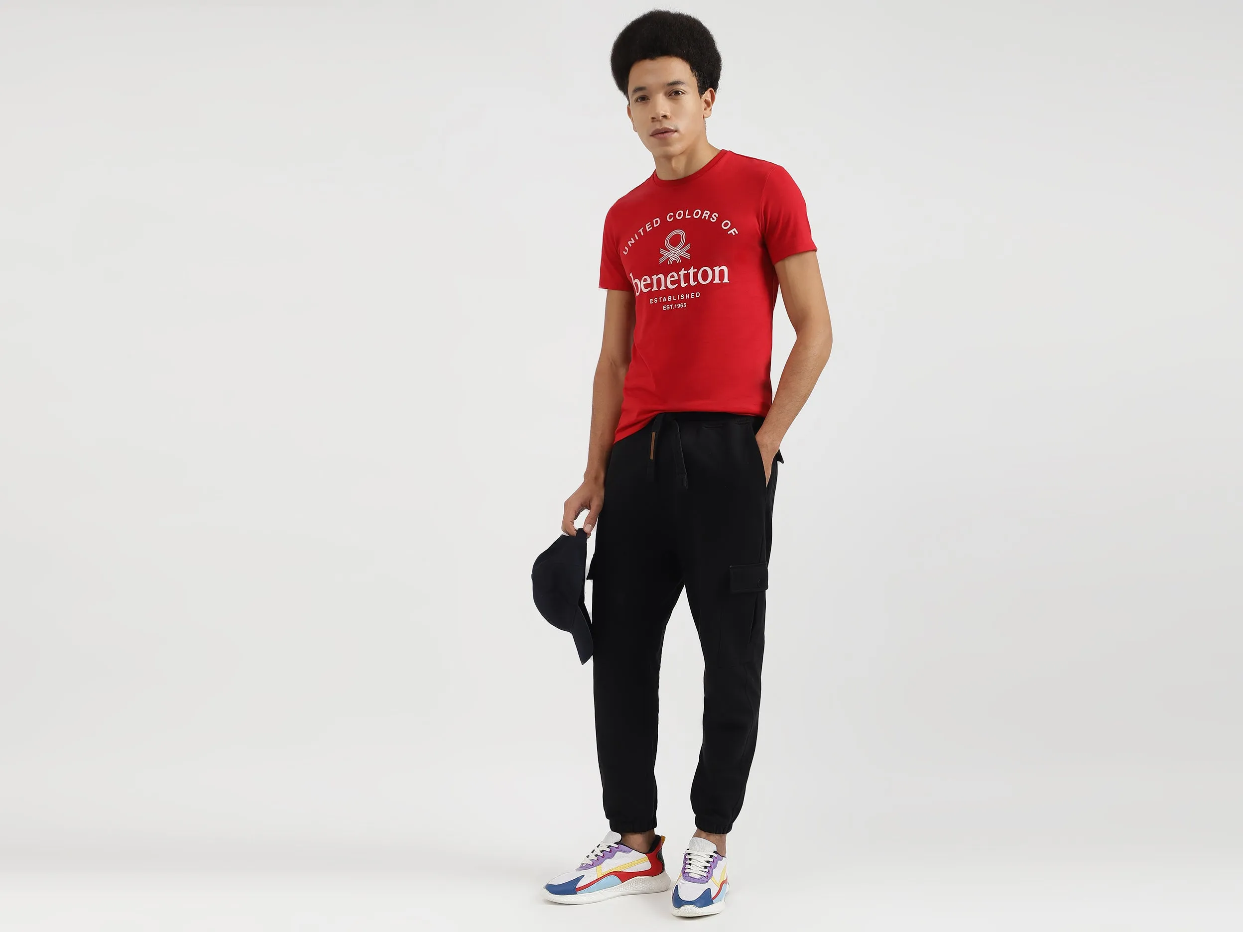 Solid Relaxed Fit Trousers