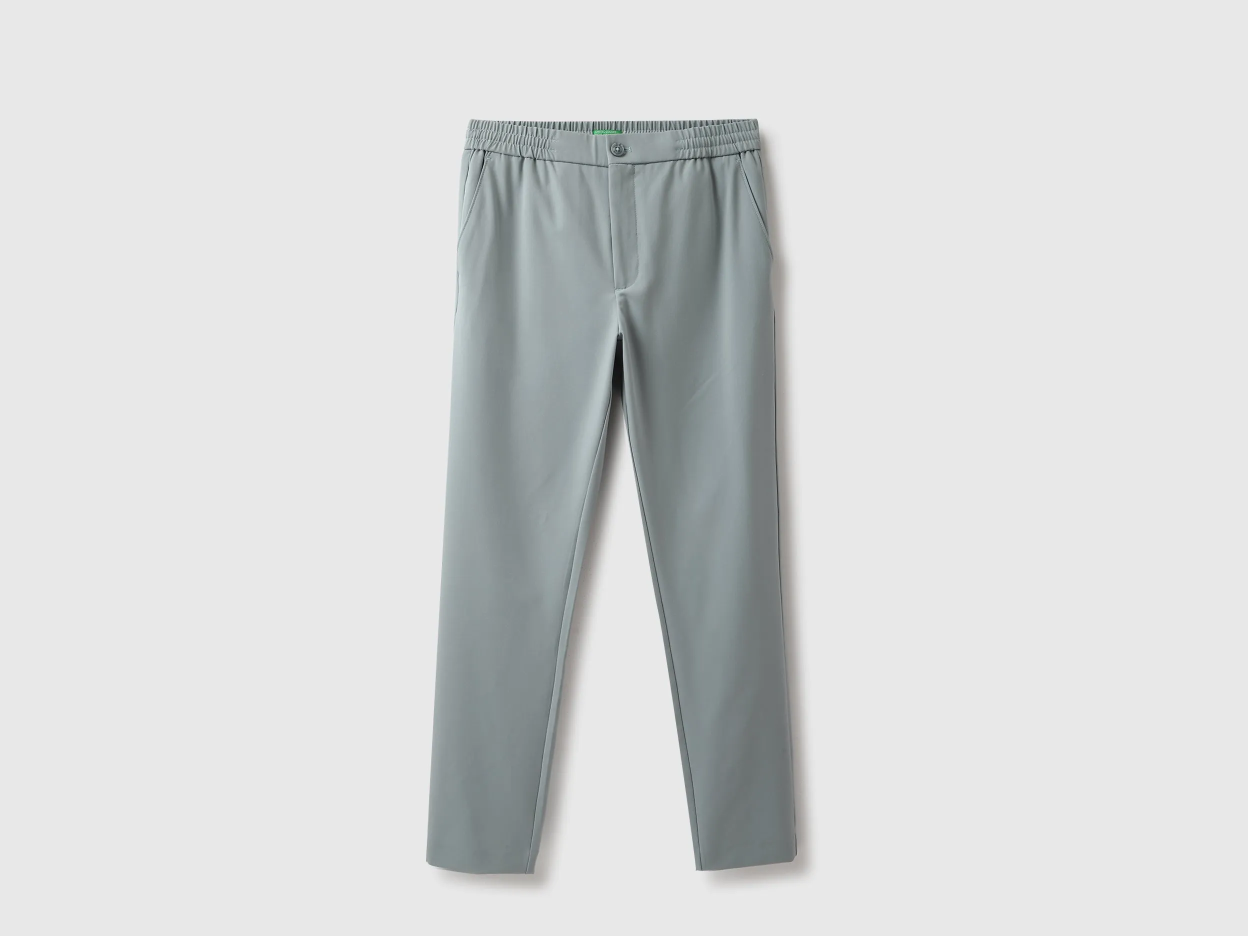Solid Relaxed Fit Trousers