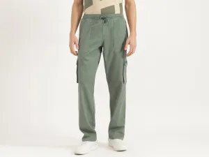 Solid Relaxed Fit Trousers