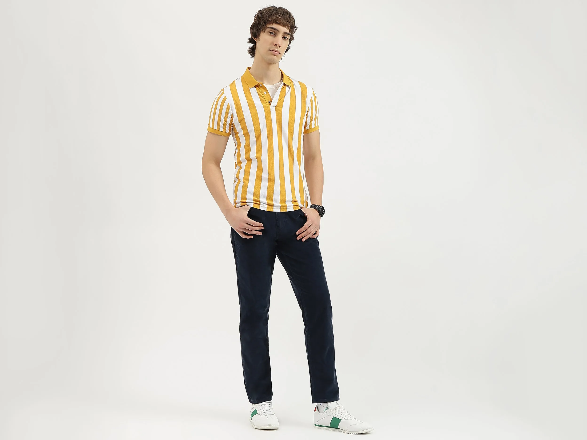 Solid Relaxed Fit Trousers