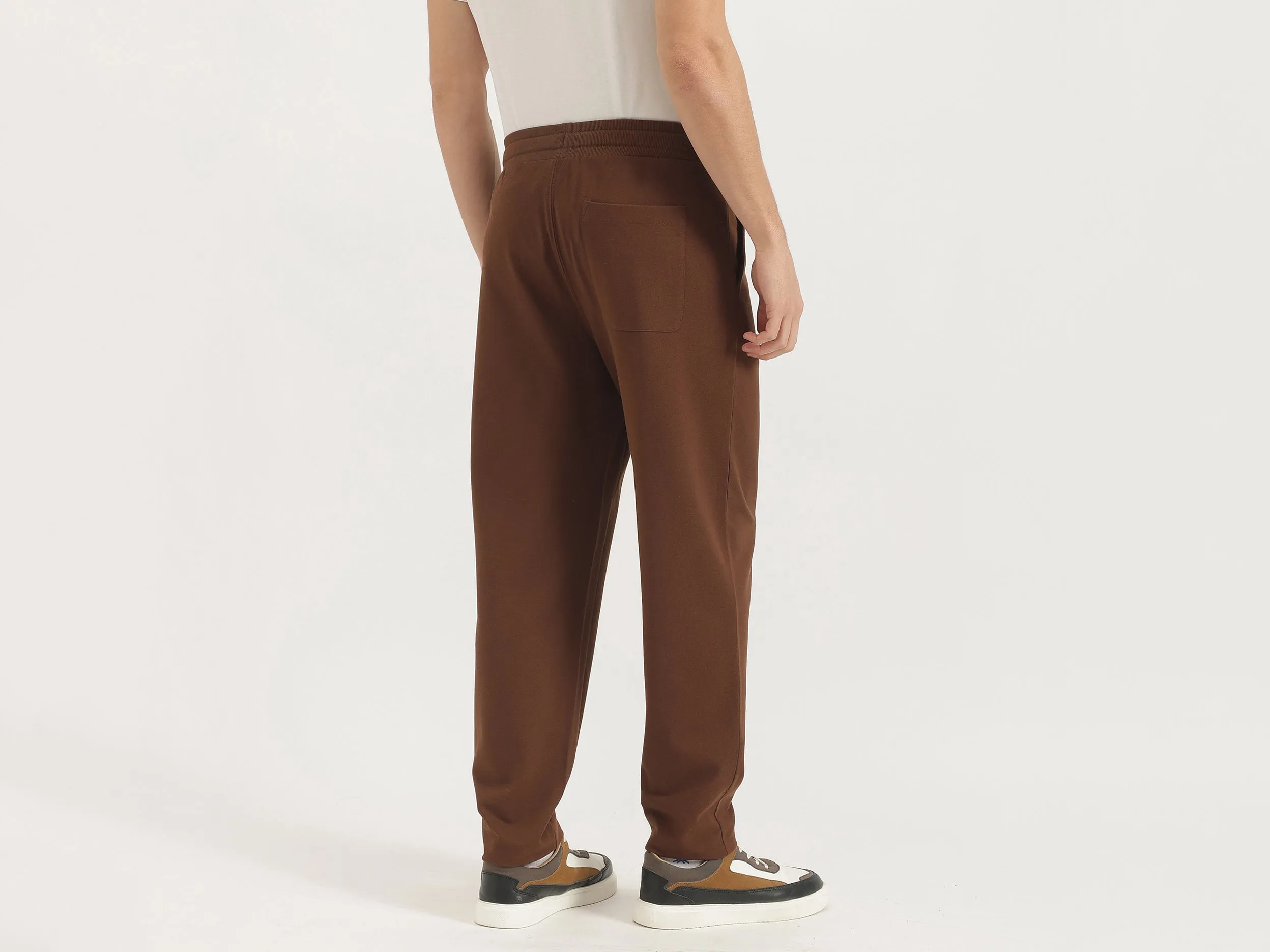 Solid Relaxed Fit Trousers