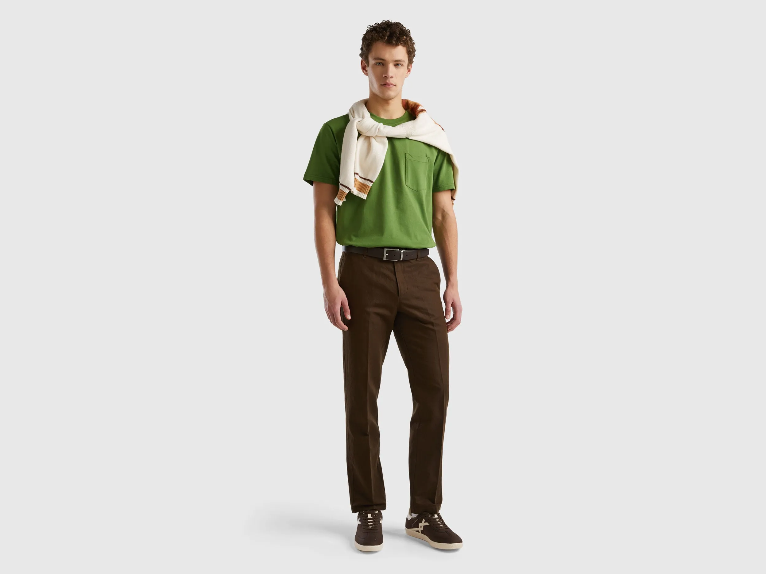 Solid Slim Fit Trousers