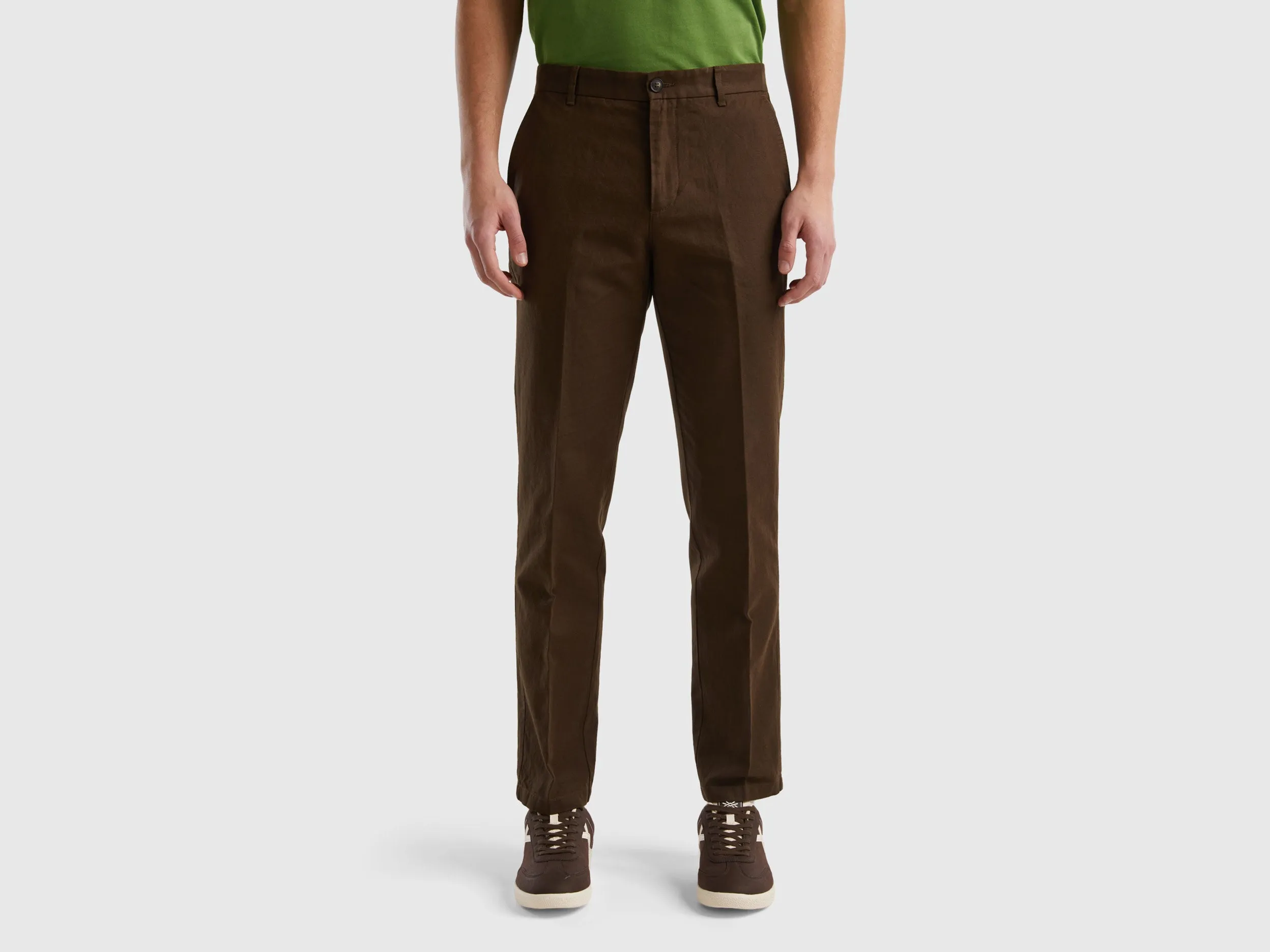 Solid Slim Fit Trousers