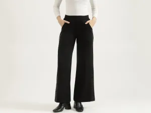 Solid Straight Fit Trousers