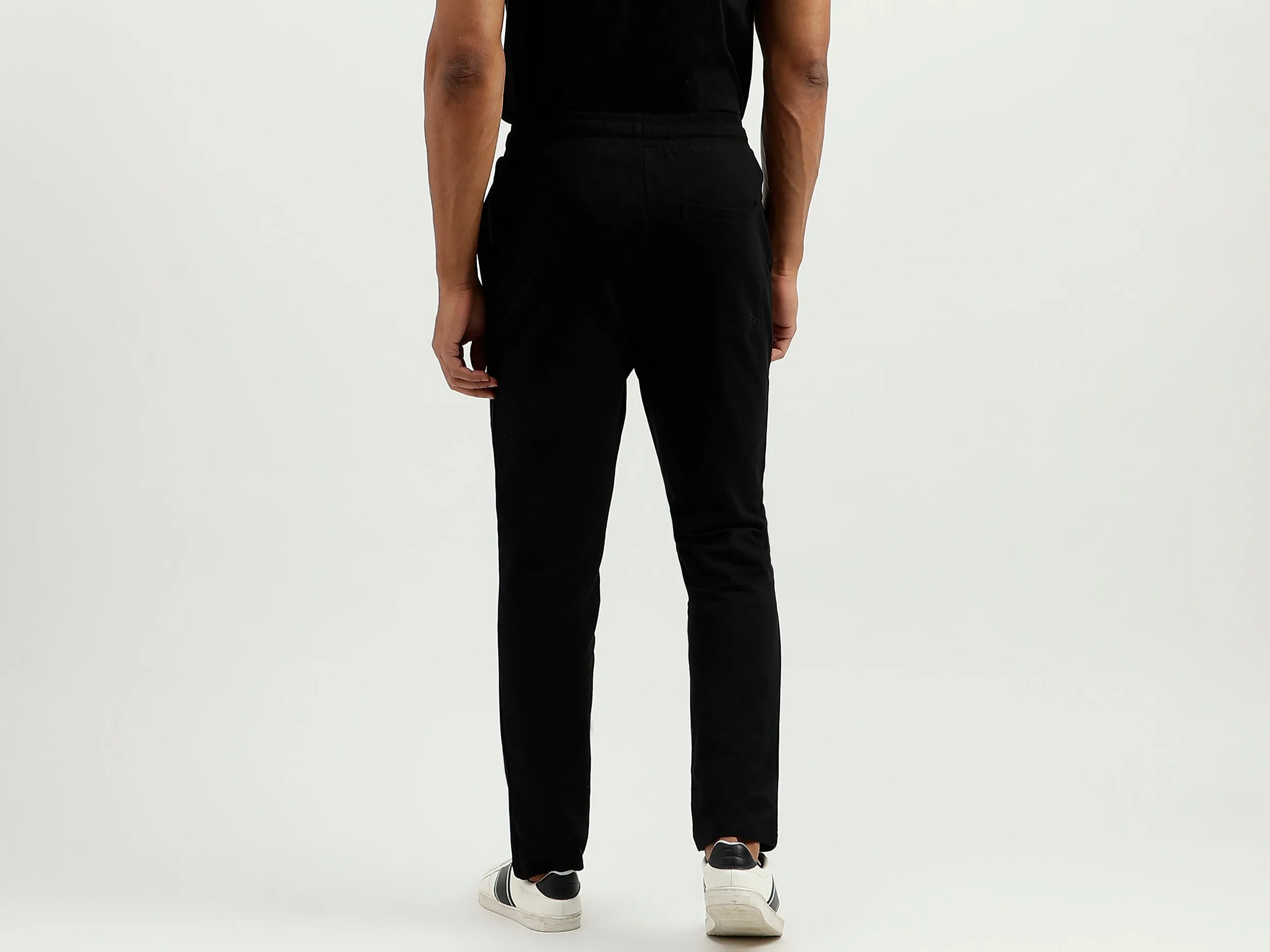 Solid Tapered Trousers