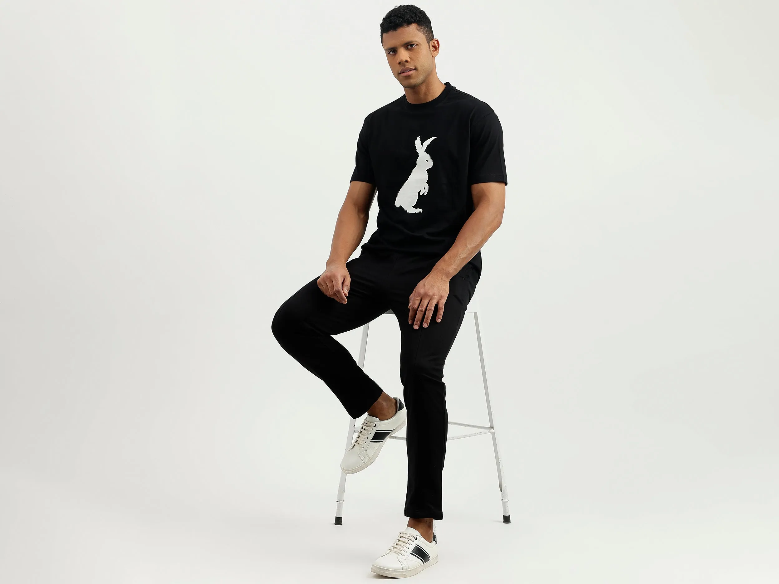 Solid Tapered Trousers
