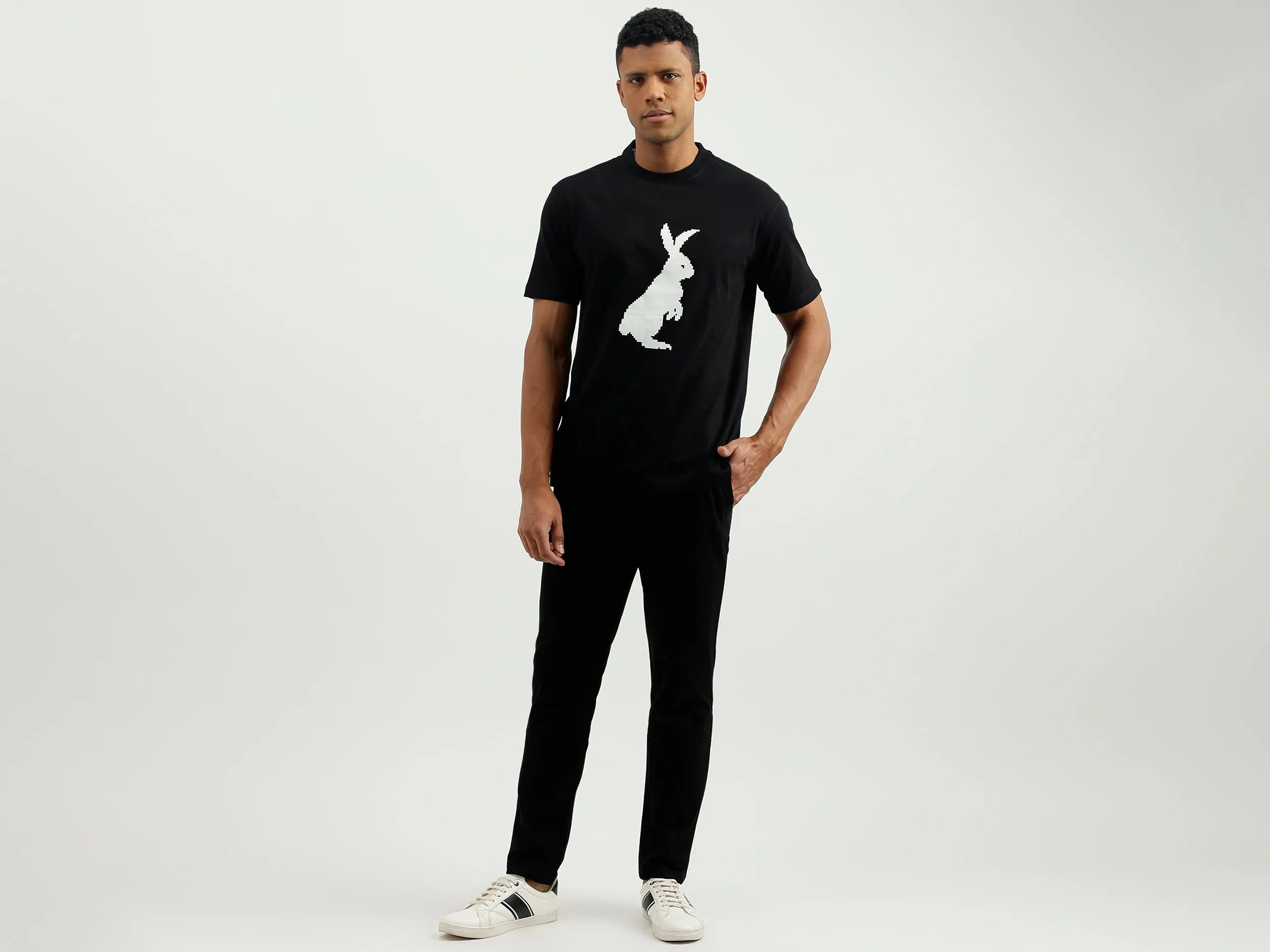 Solid Tapered Trousers