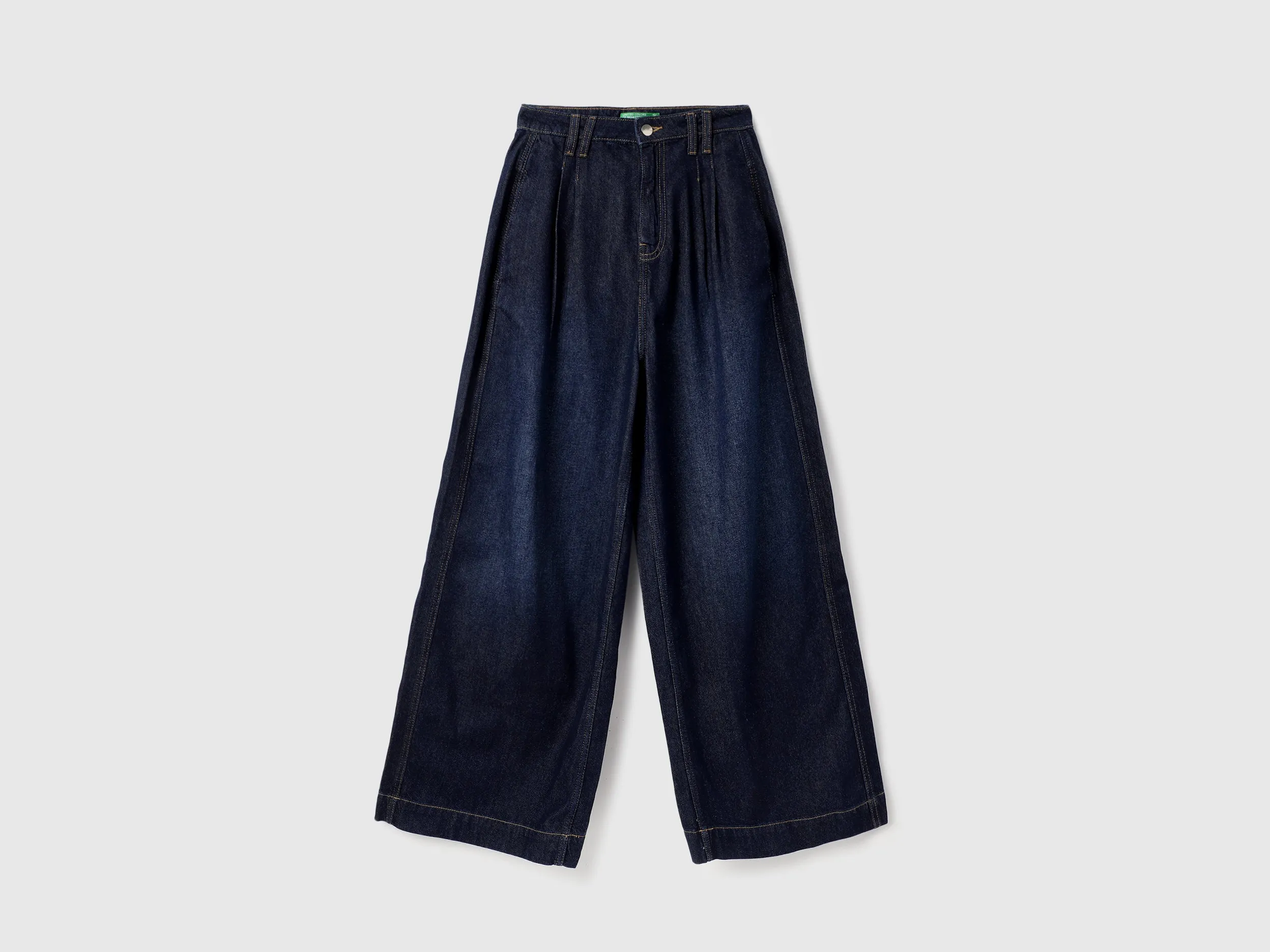 Solid Wide Leg Trousers