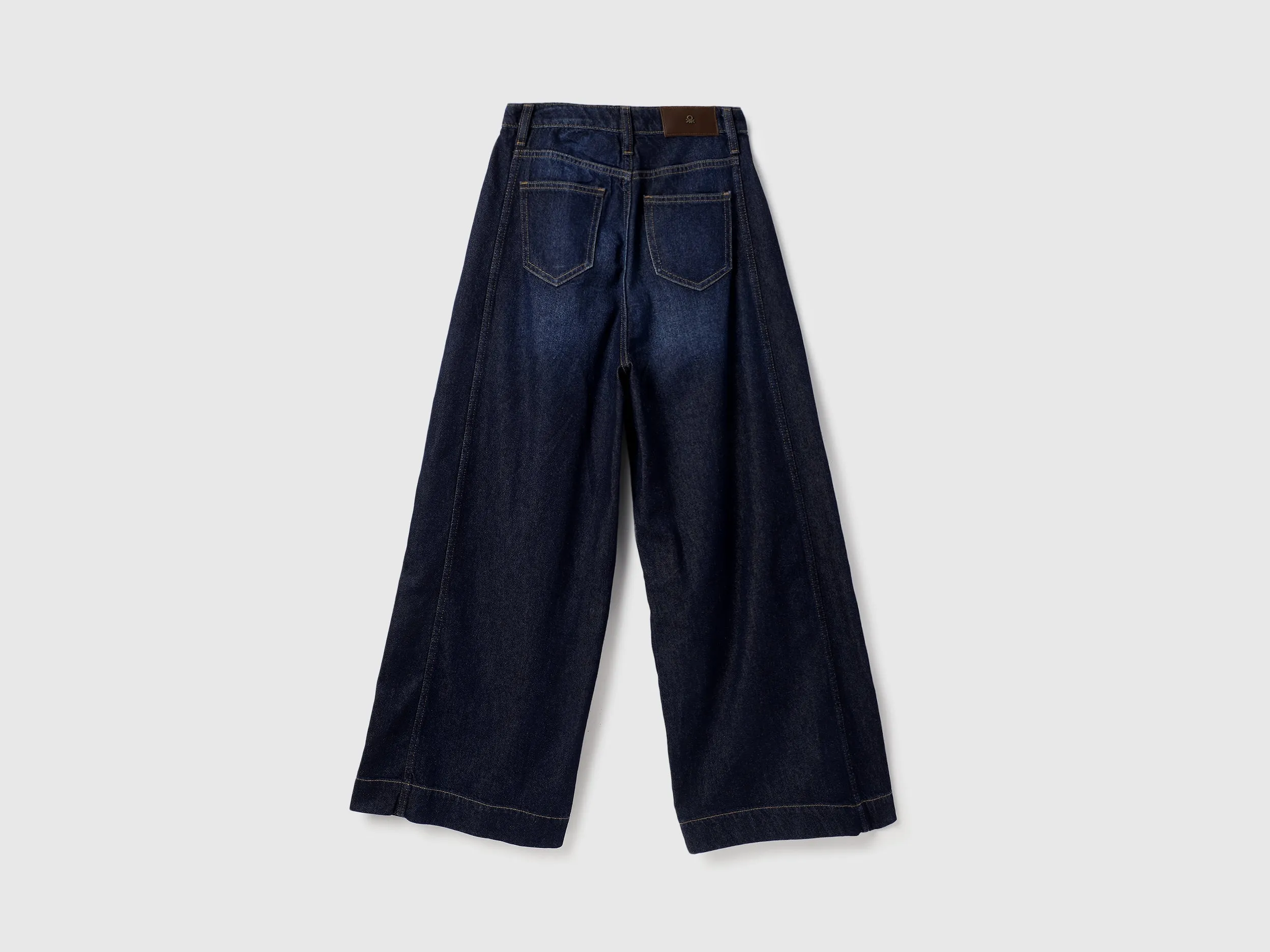 Solid Wide Leg Trousers