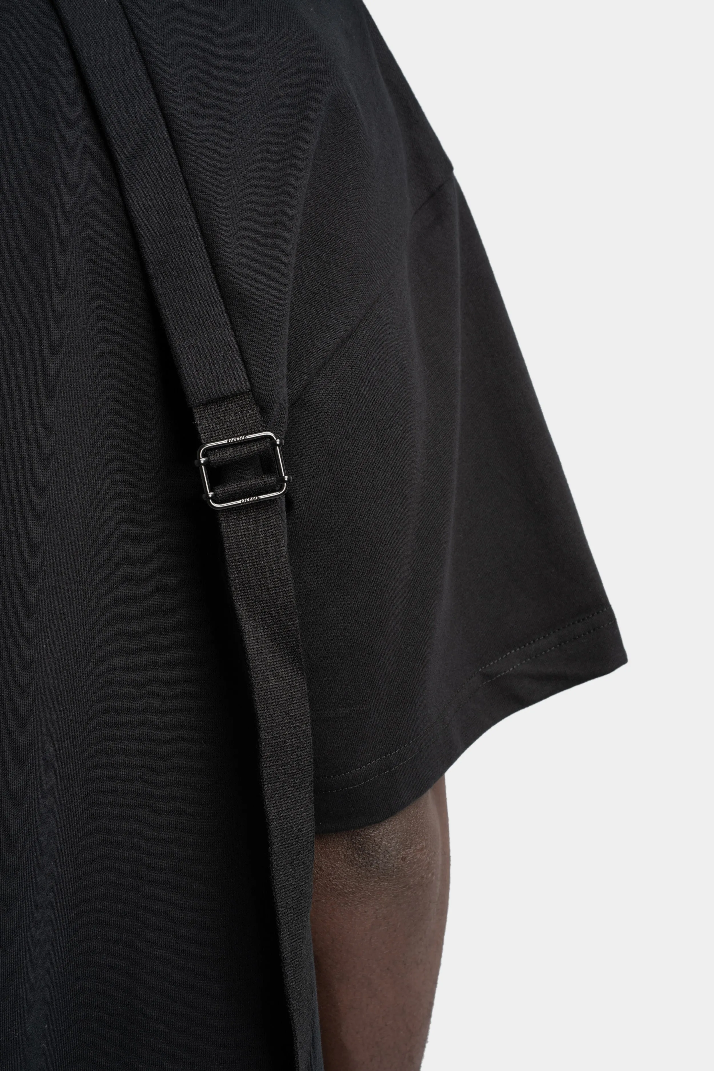 Strapped t-shirt, Black