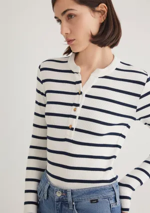 Striped Navy Blue T-Shirt