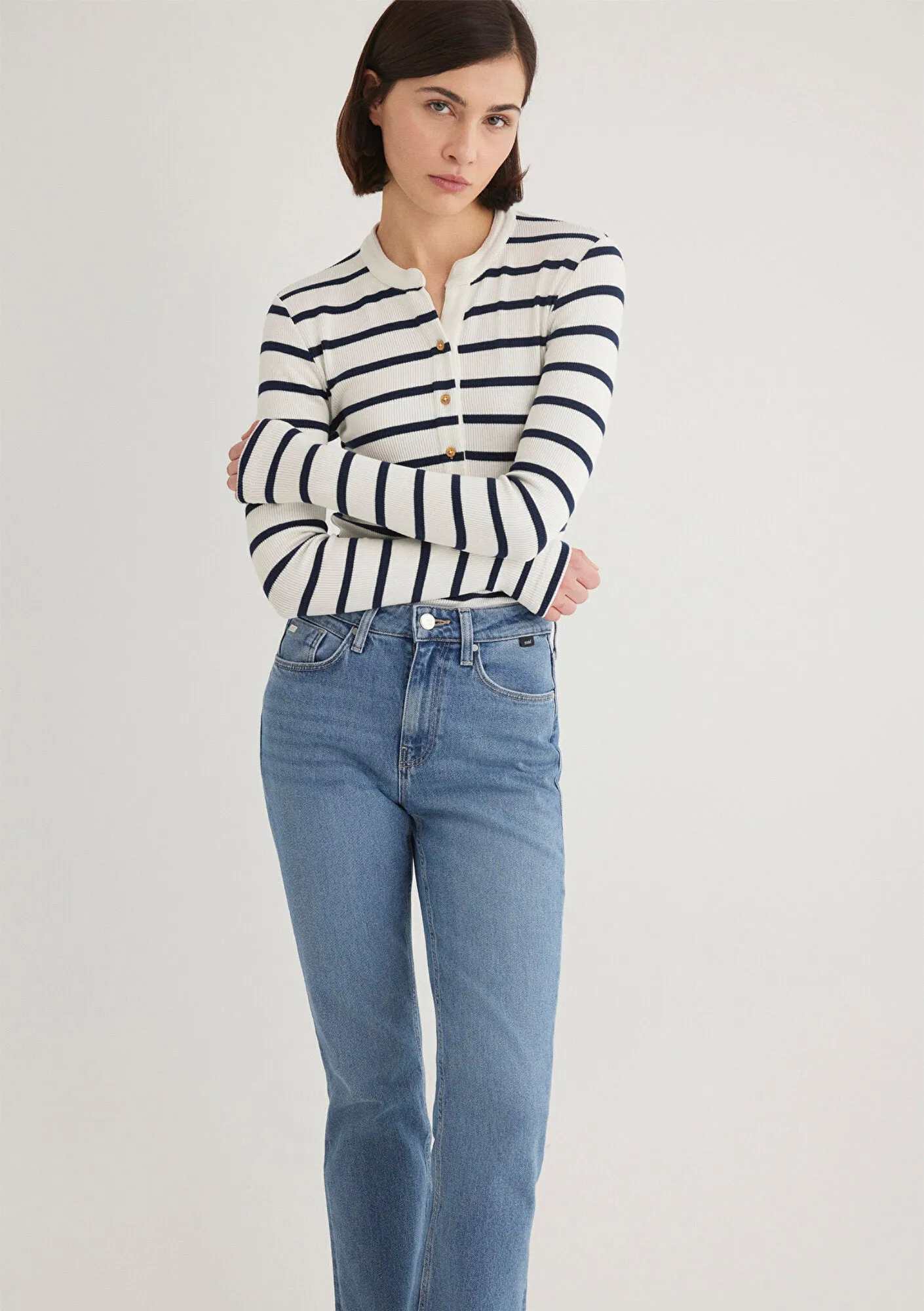 Striped Navy Blue T-Shirt