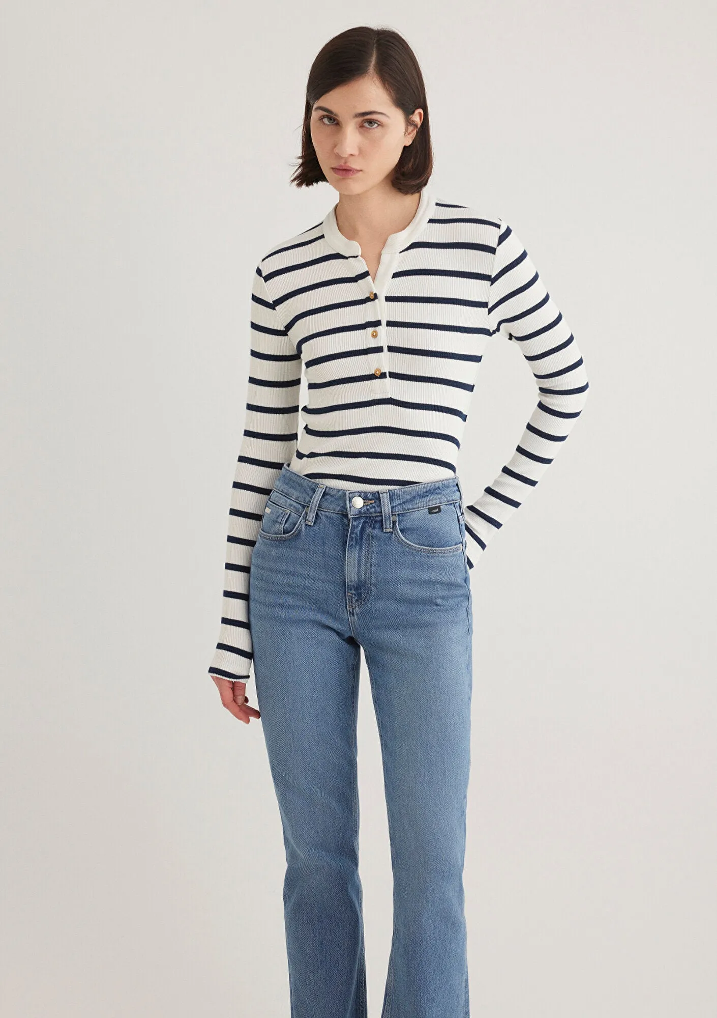 Striped Navy Blue T-Shirt