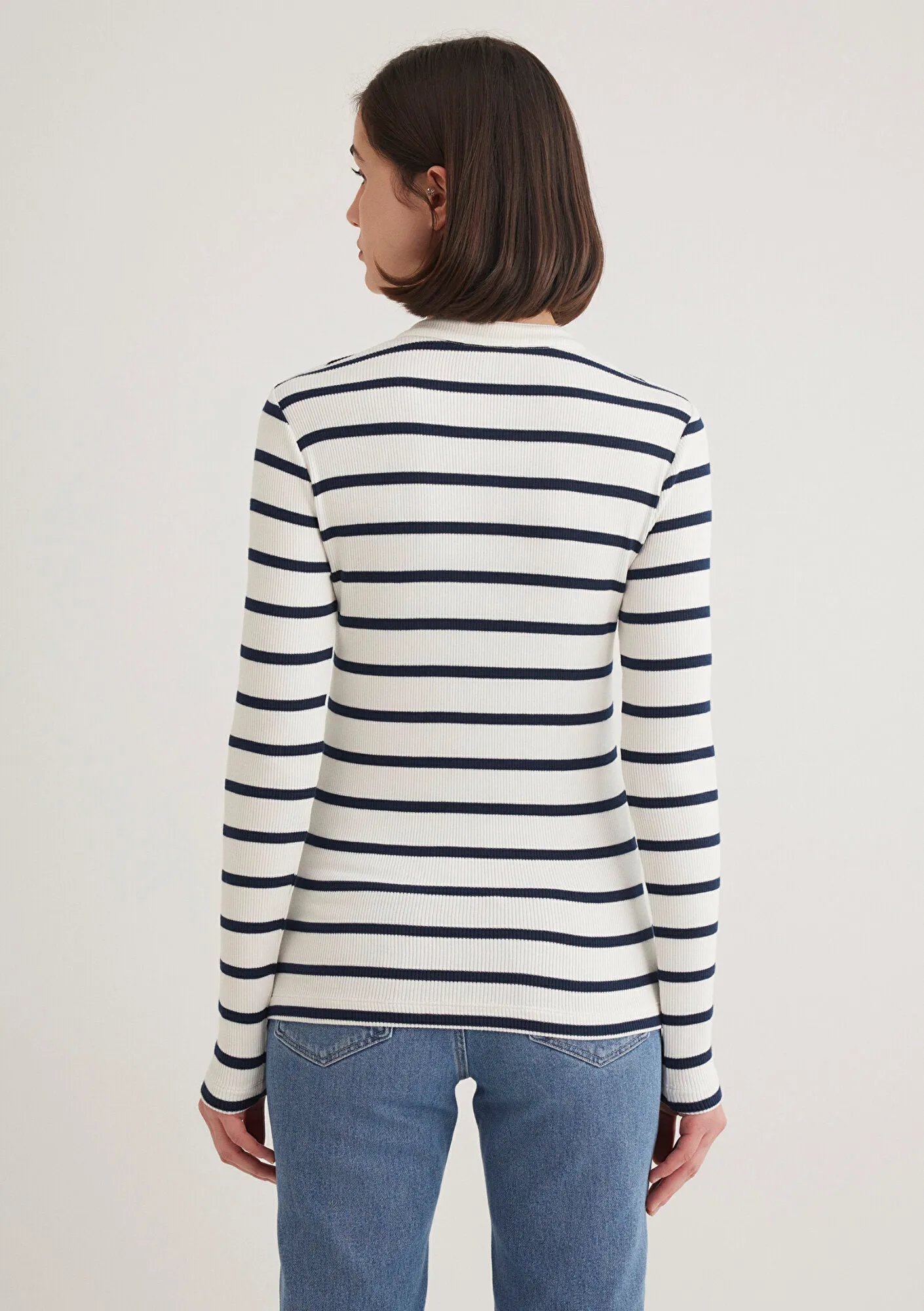 Striped Navy Blue T-Shirt