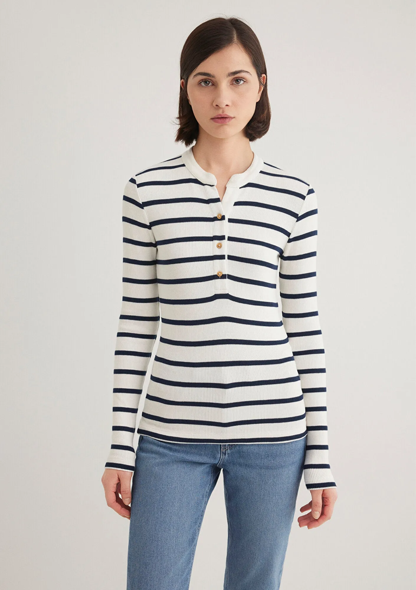 Striped Navy Blue T-Shirt
