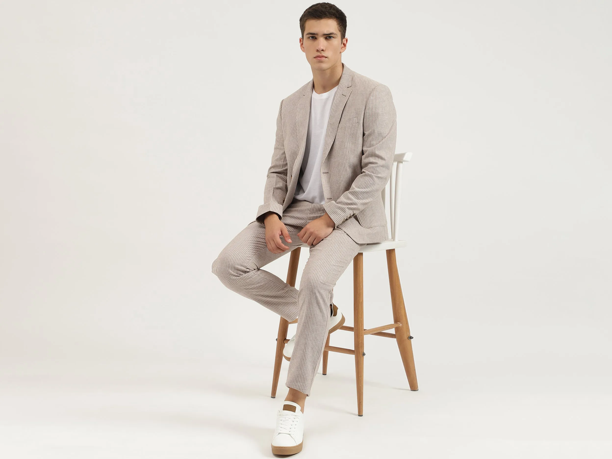 Striped Relaxed Fit Trousers