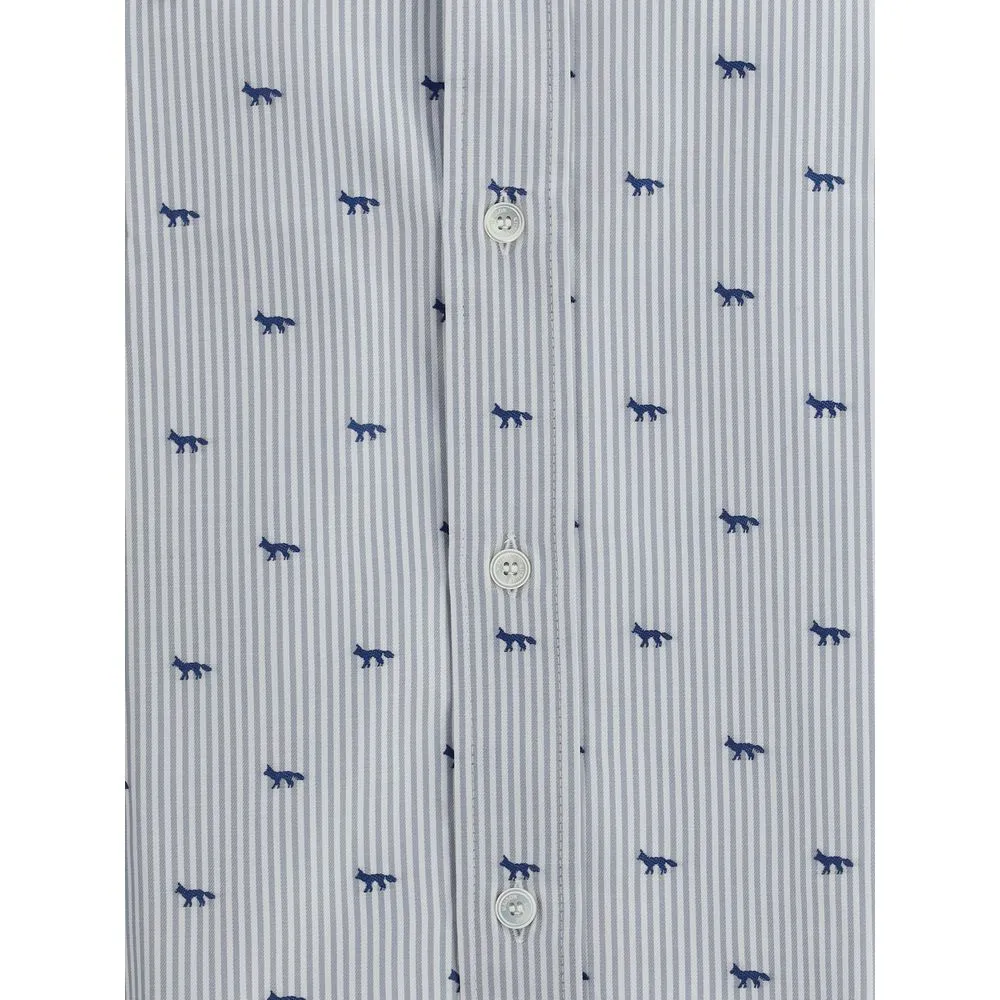 Striped shirt with iconic fox