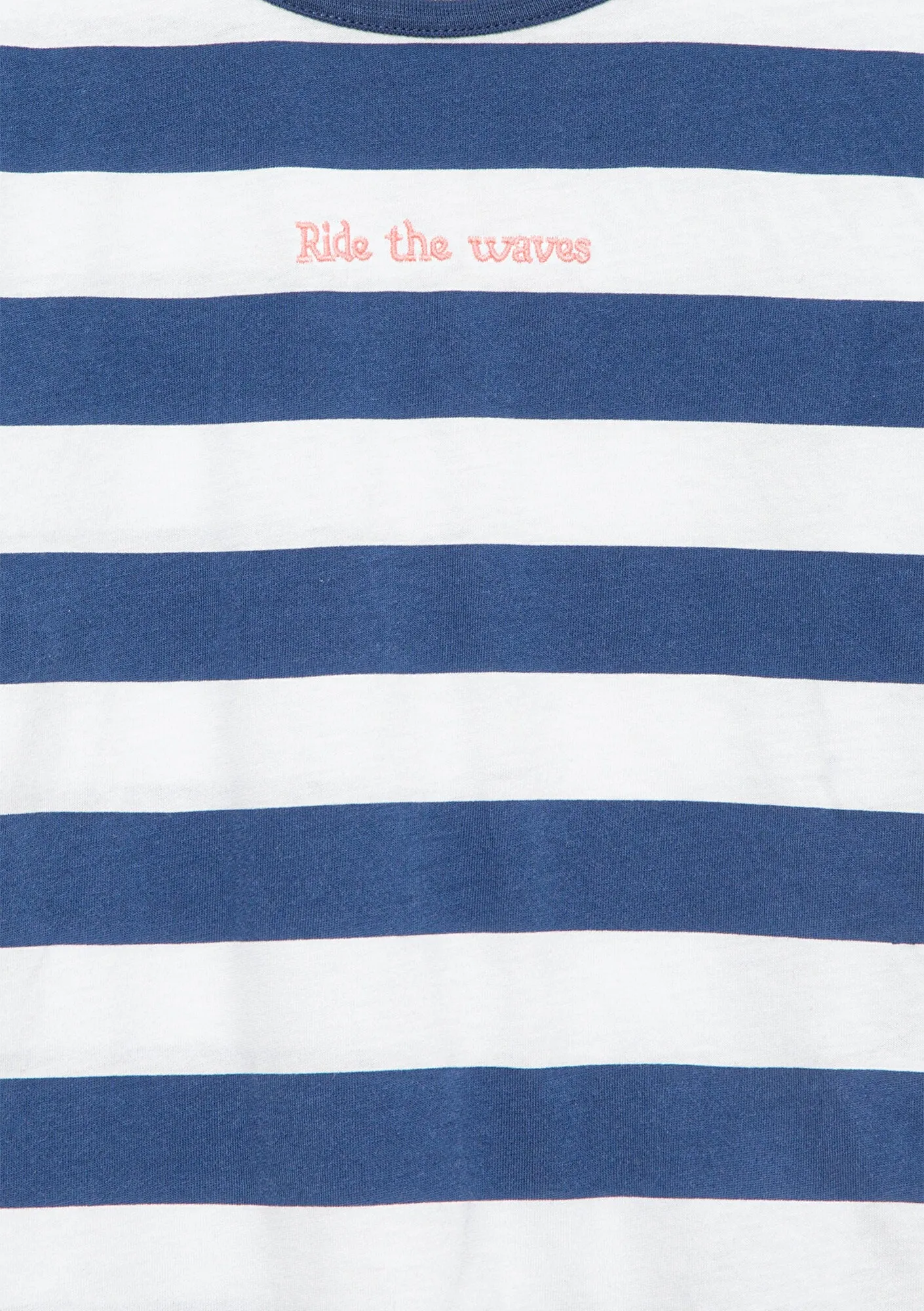 Striped Sleeveless Navy T-Shirt