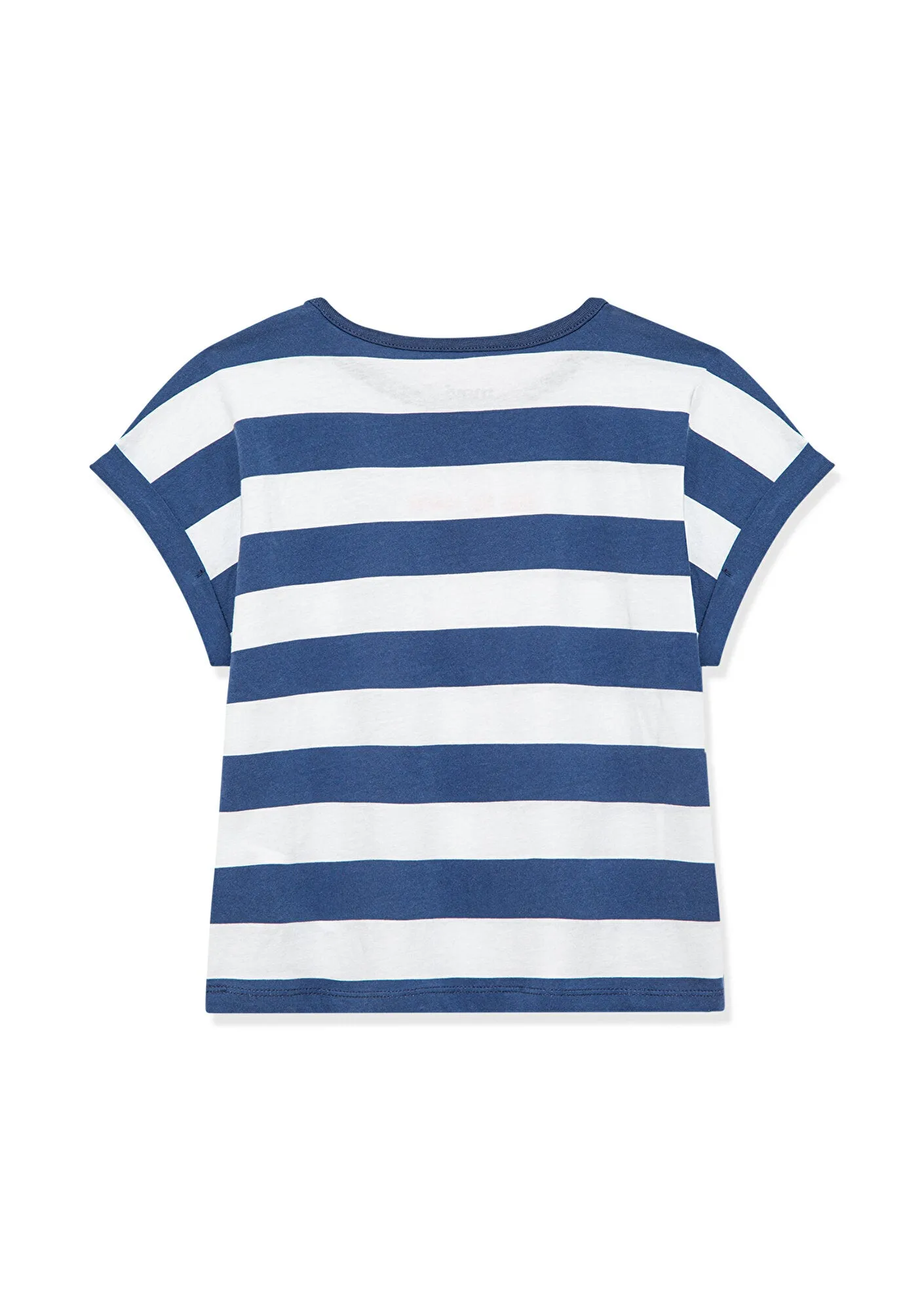 Striped Sleeveless Navy T-Shirt