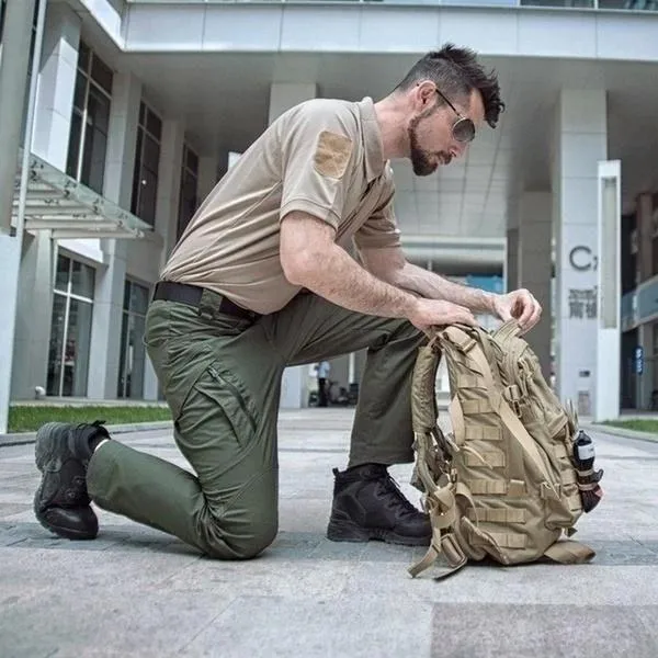 Tactical Edge™ | Men's Waterproof Tactical Trousers | Multifunctional Design, Durable Fabric & Adjustable Fit