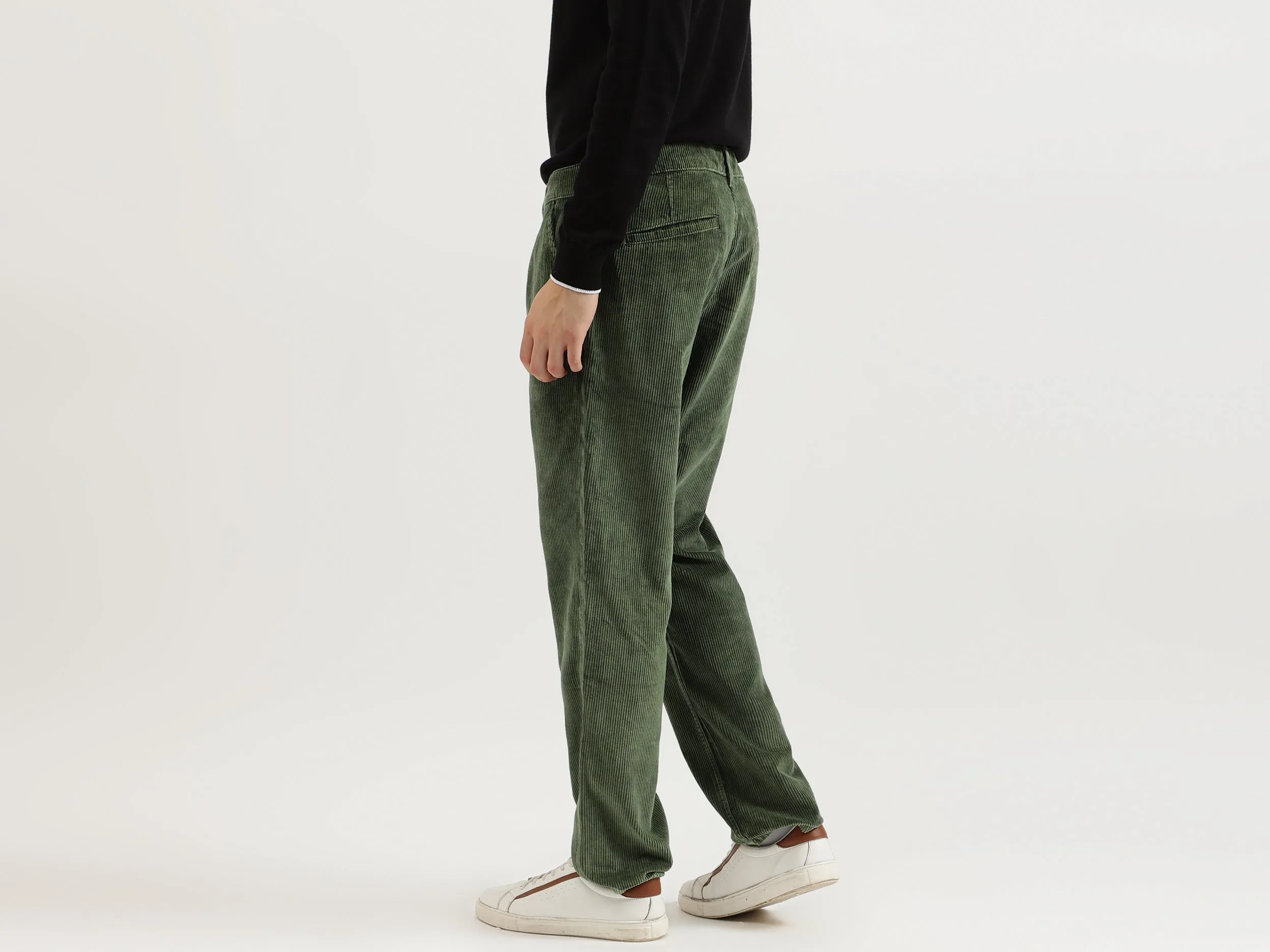 Textured Relaxed Fit Trousers
