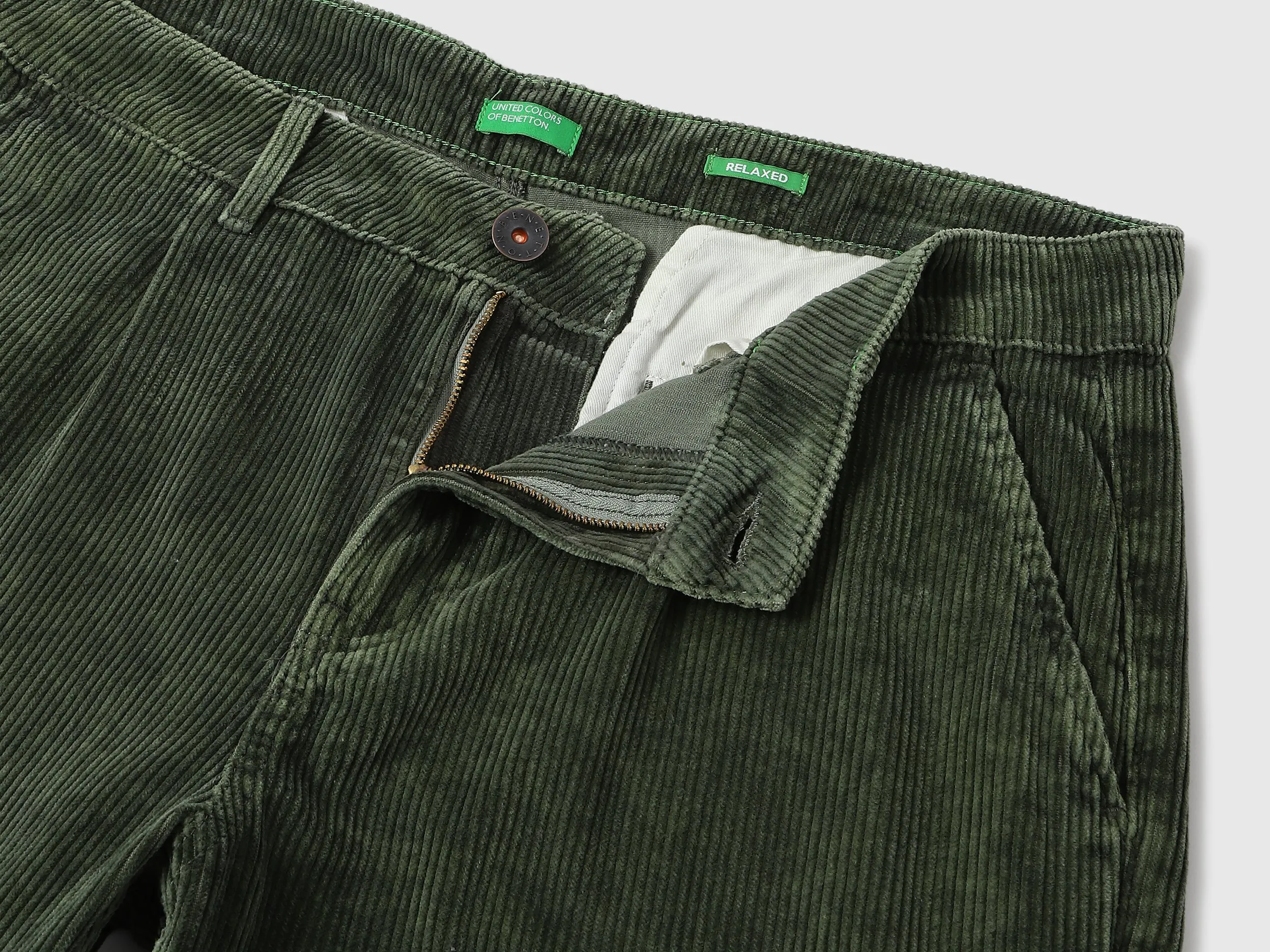 Textured Relaxed Fit Trousers