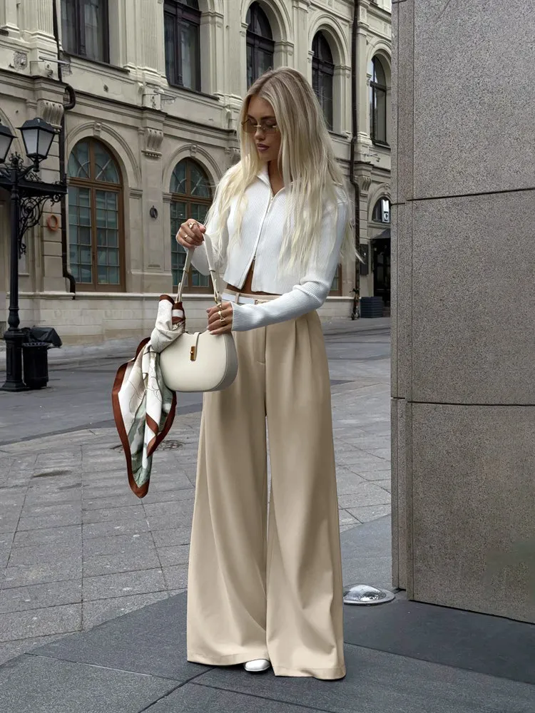 Timeless Chic Women's Wide-Leg Dress Pants
