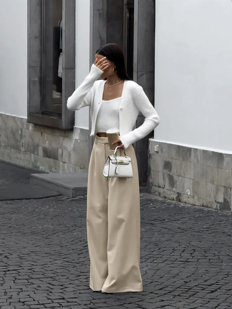 Timeless Chic Women's Wide-Leg Dress Pants