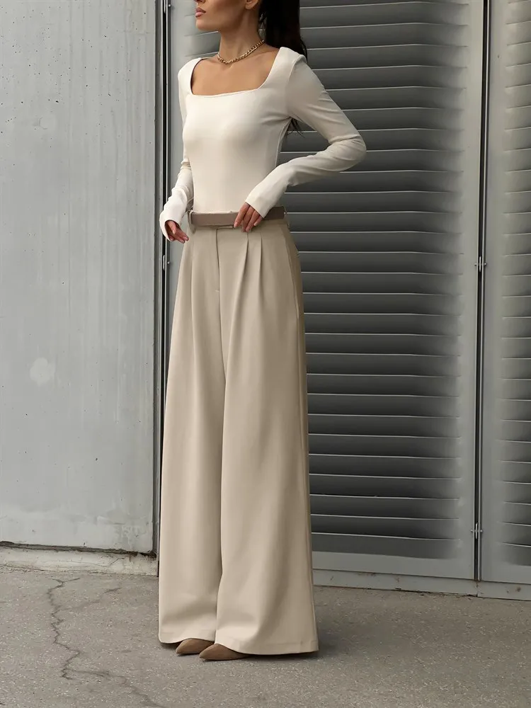 Timeless Chic Women's Wide-Leg Dress Pants