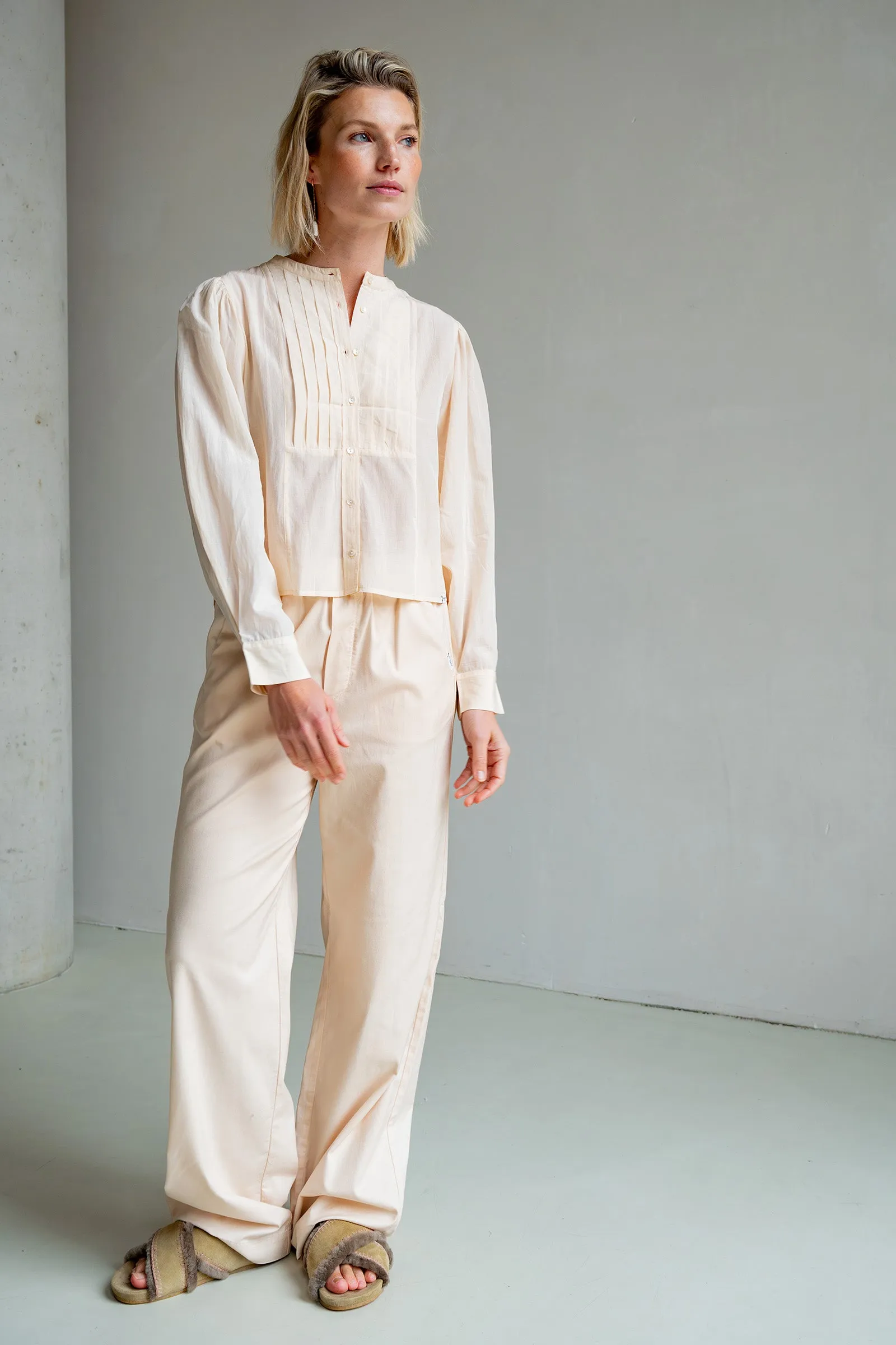 TROUSERS (S25Z721) CREAM