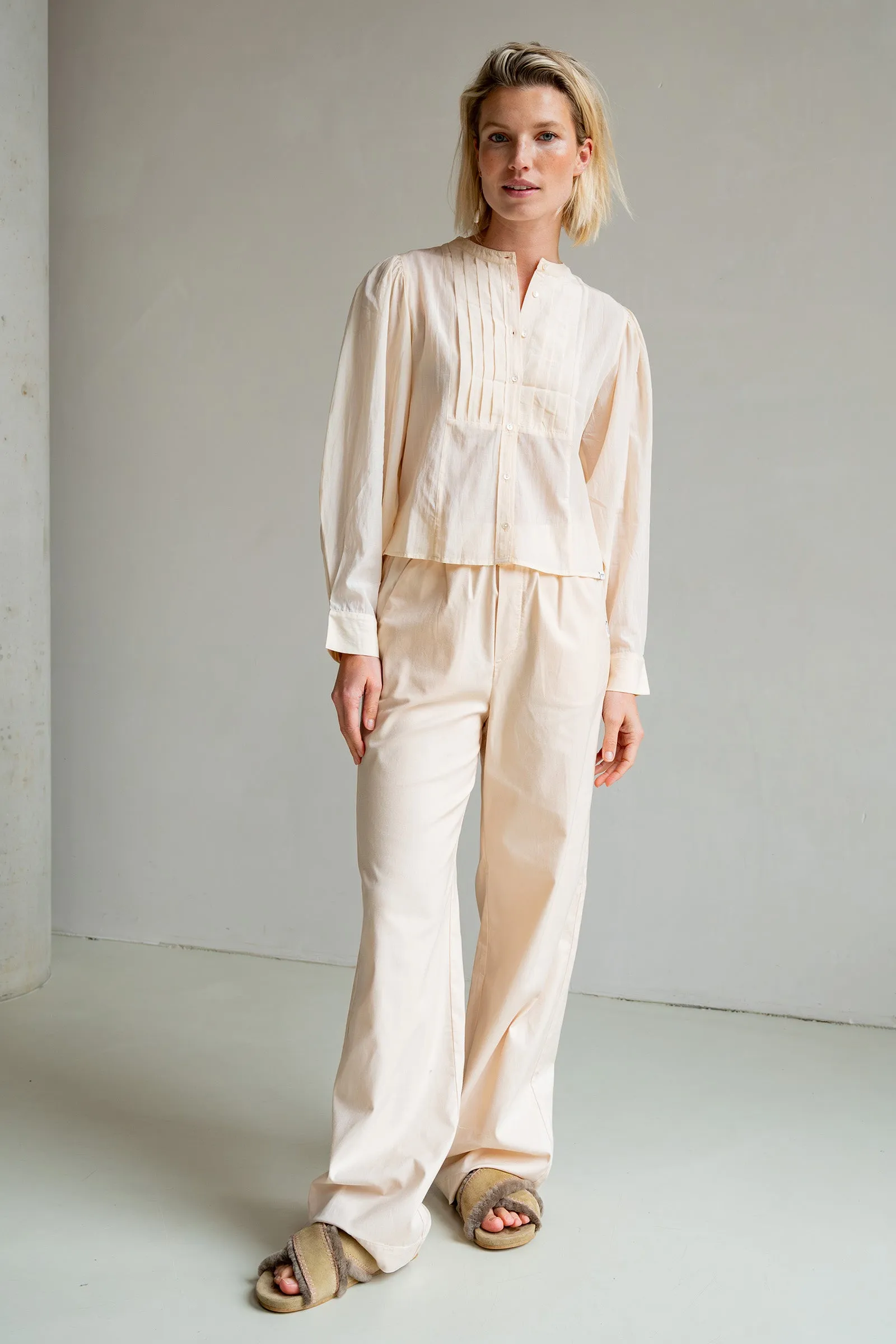 TROUSERS (S25Z721) CREAM