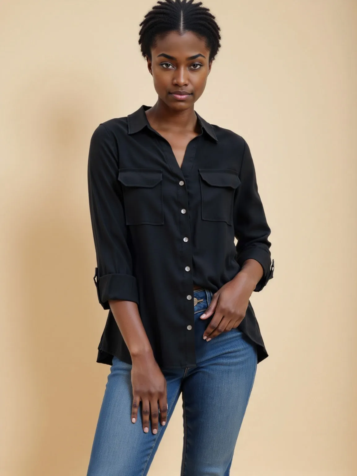 Two Pocket Button Down Shirt