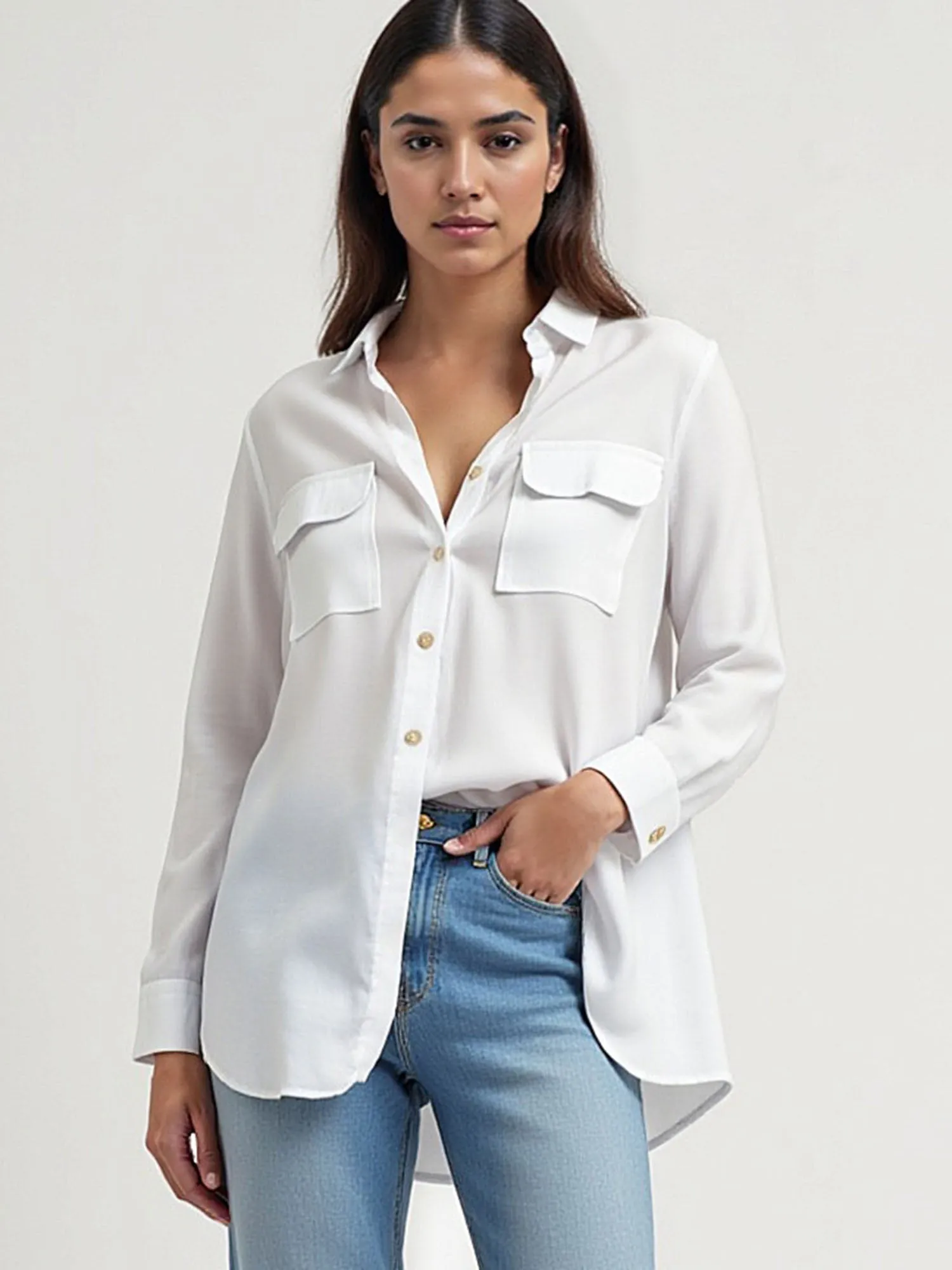 Two Pocket Button Down Shirt