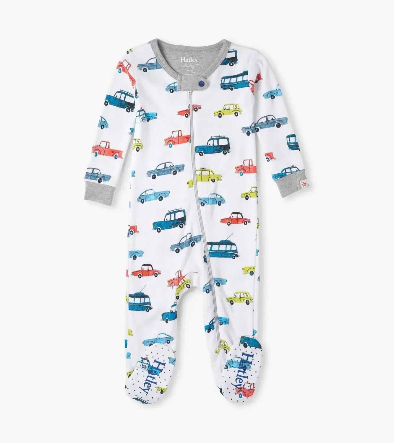Vehicles In The City Footed Coverall
