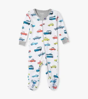 Vehicles In The City Footed Coverall