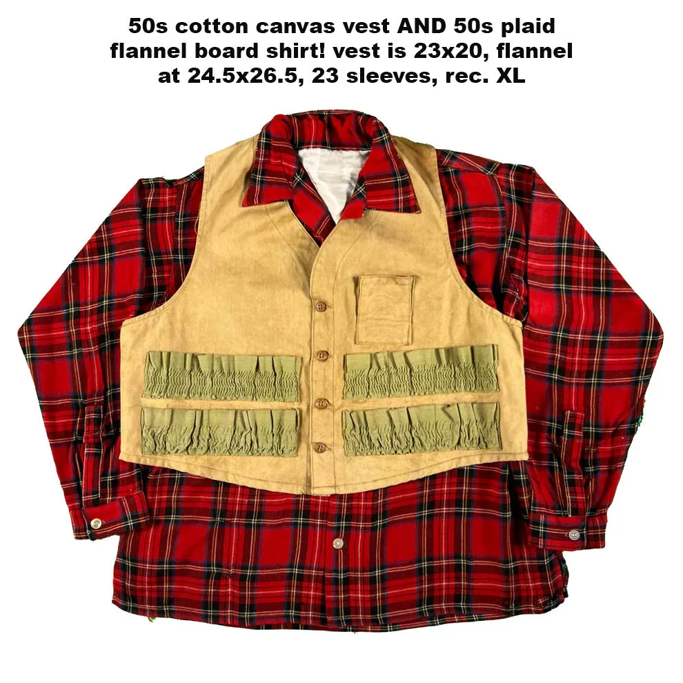 Vintage 50s/60s Hunting Vests- SELECT VEST