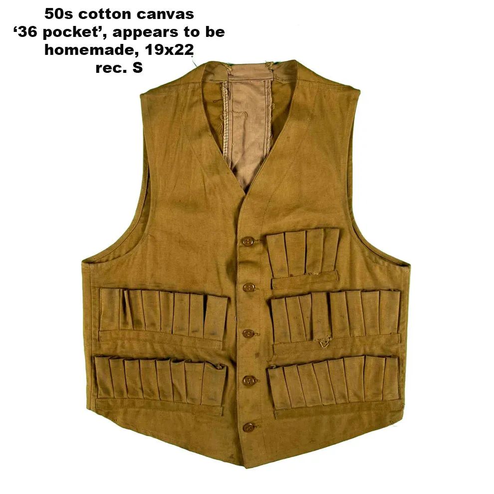 Vintage 50s/60s Hunting Vests- SELECT VEST