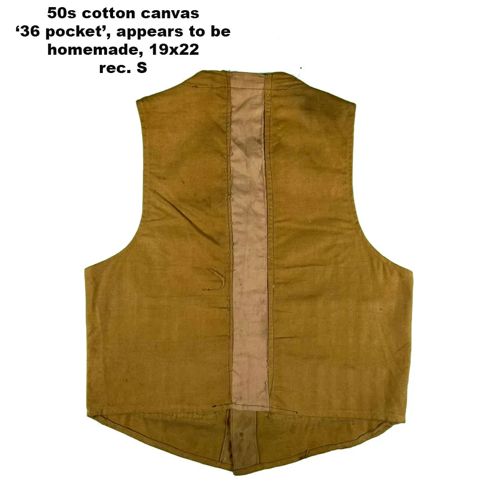 Vintage 50s/60s Hunting Vests- SELECT VEST