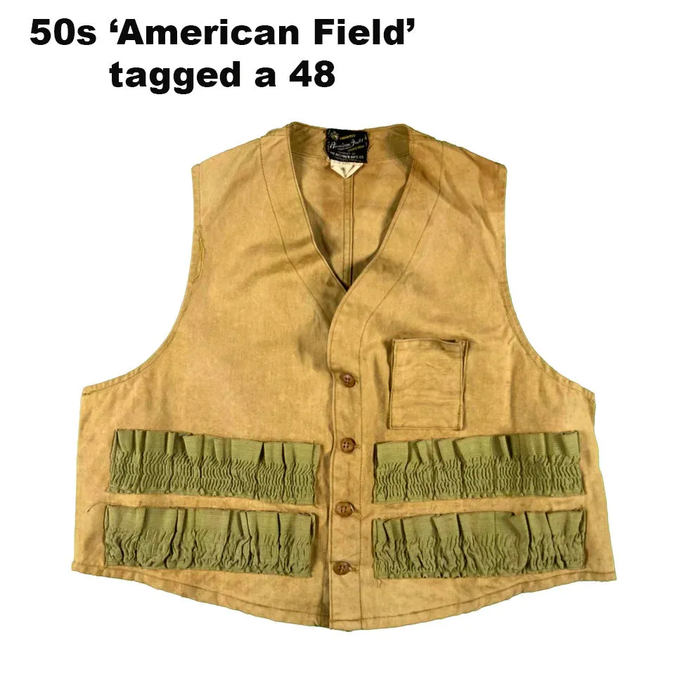 Vintage 50s/60s Hunting Vests- SELECT VEST