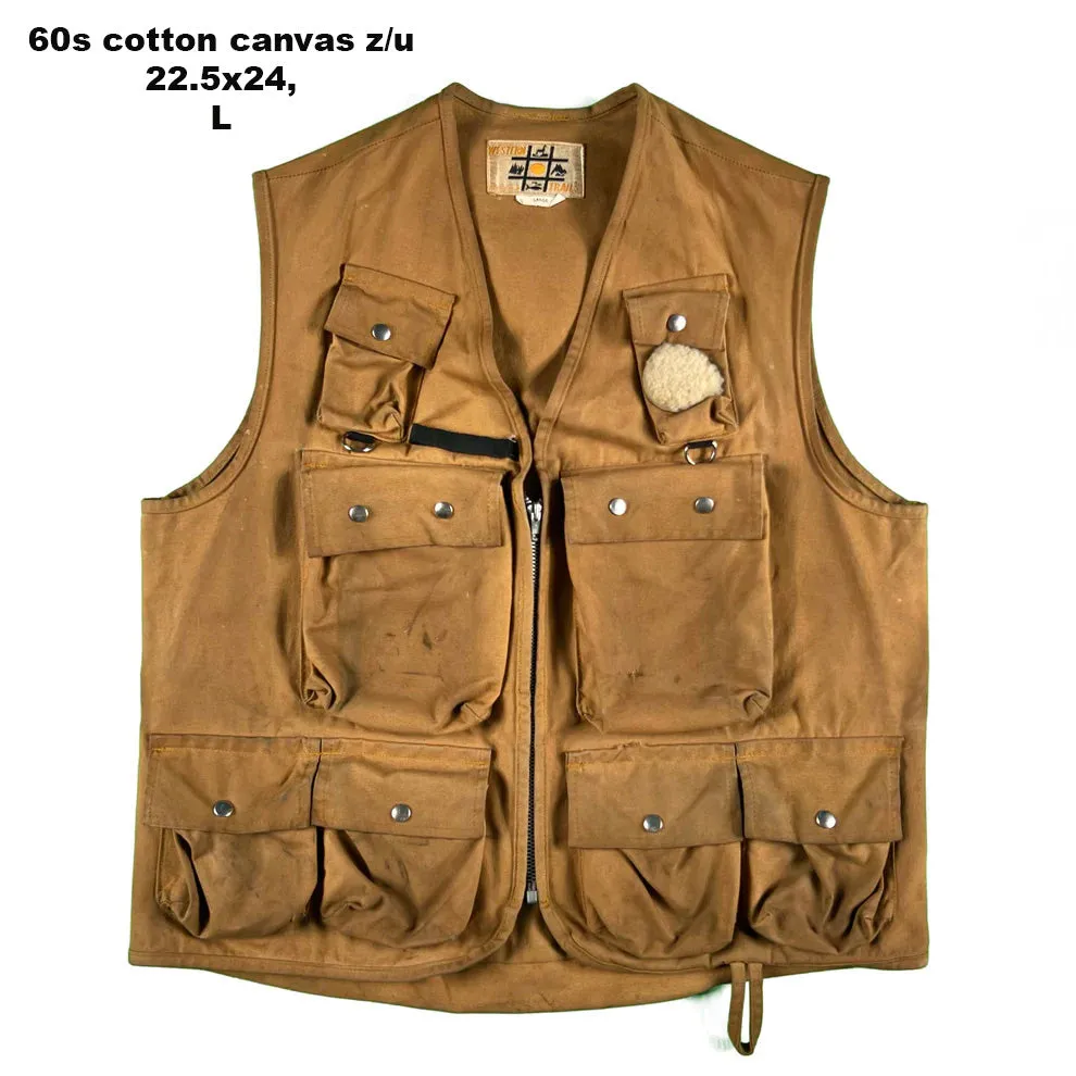 Vintage 60s/70s Fly Fishing Vests- SELECT VEST