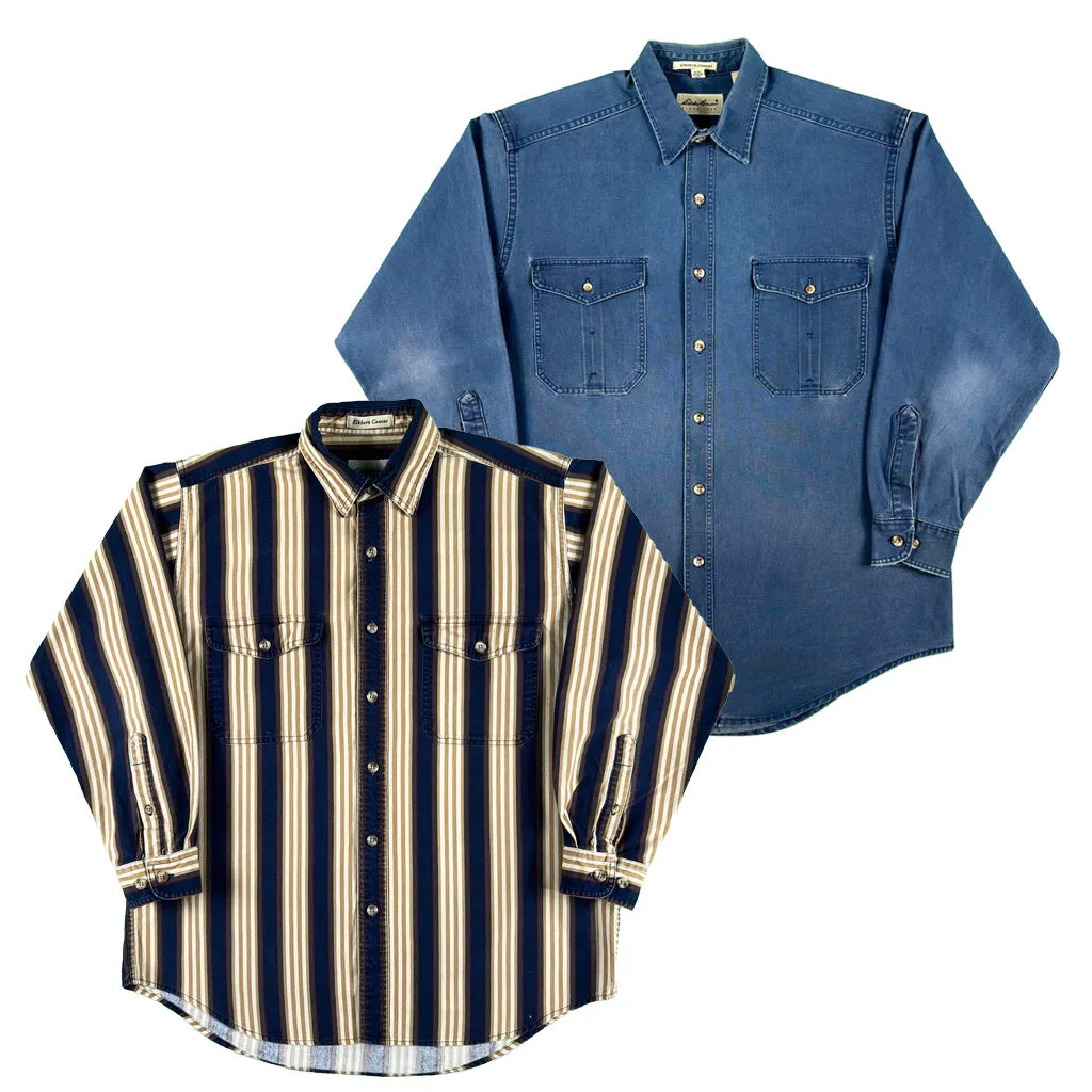 Vintage Eddie Bauer Elkhorn Canvas Shirts- SELECT SHIRT