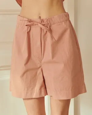 Vintage Pajama Shorts Cotton Comfort in Coral