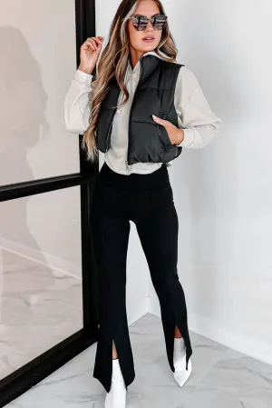 Whistler Welcome Cropped Puffer Vest (Black)