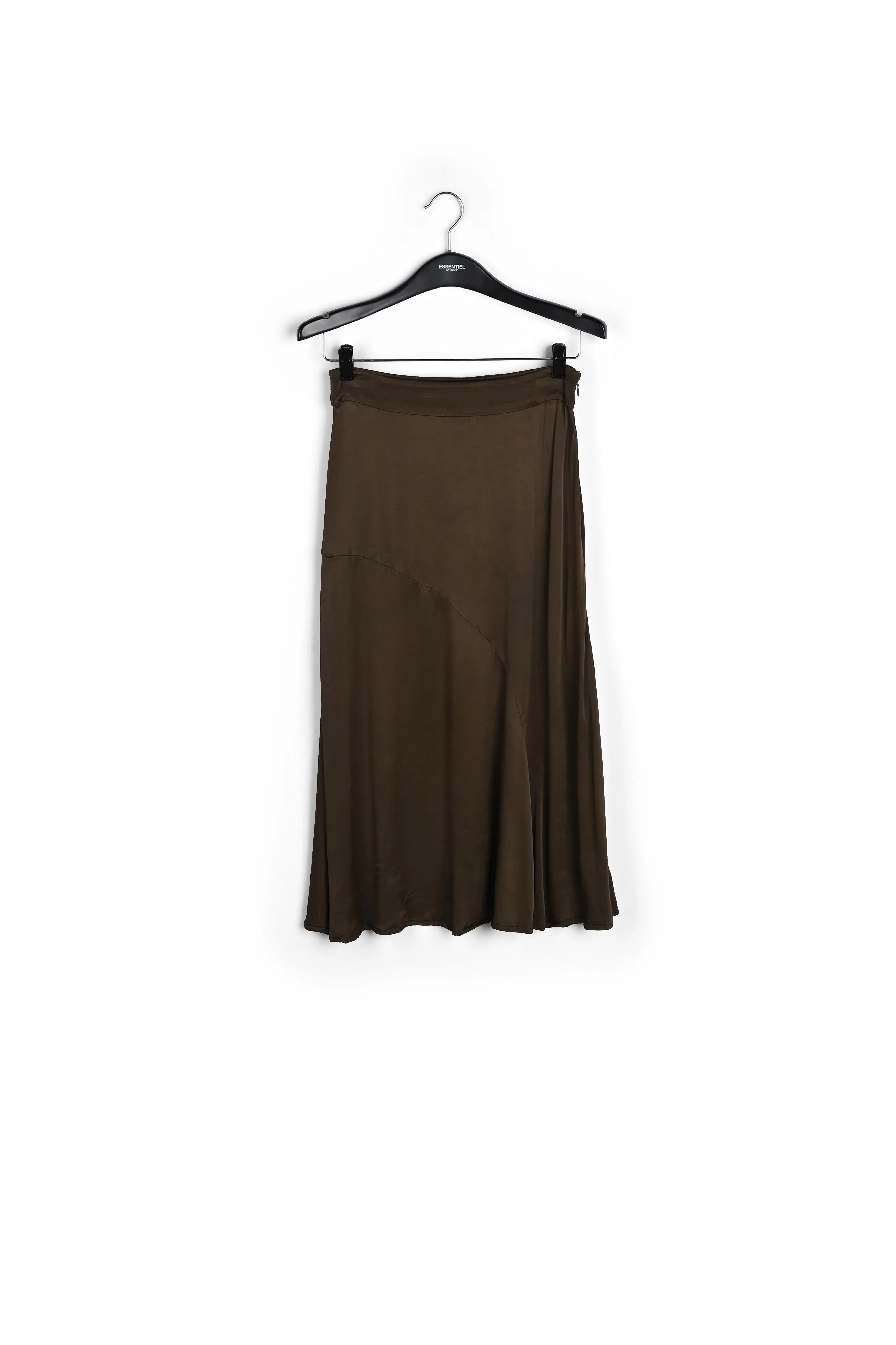 Wide midi skirt